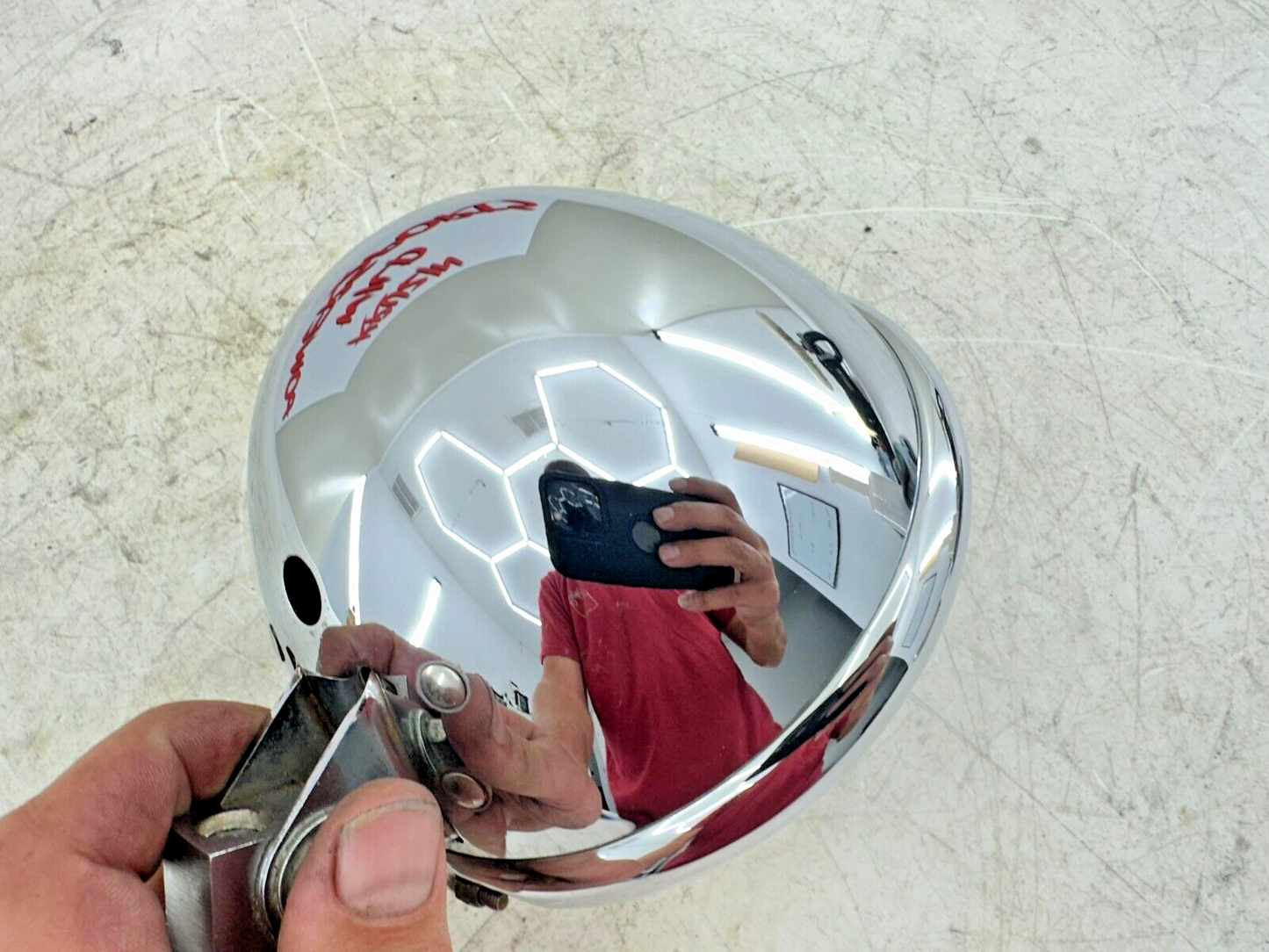 1999 HARLEY SOFTAIL Chrome Headlight Housing Trim Ring + MTG Tab