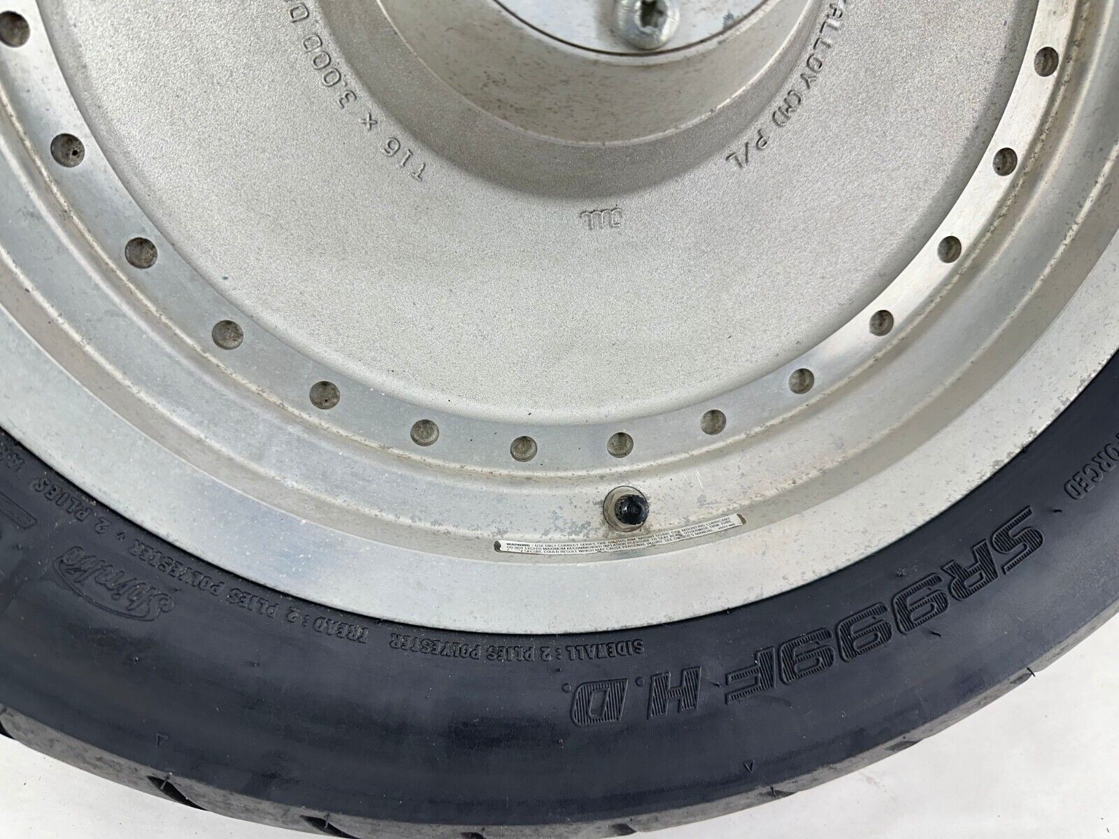 2000 Up HARLEY SOFTAIL Fatboy Solid Front Wheel Rim + Nice Tire 16”