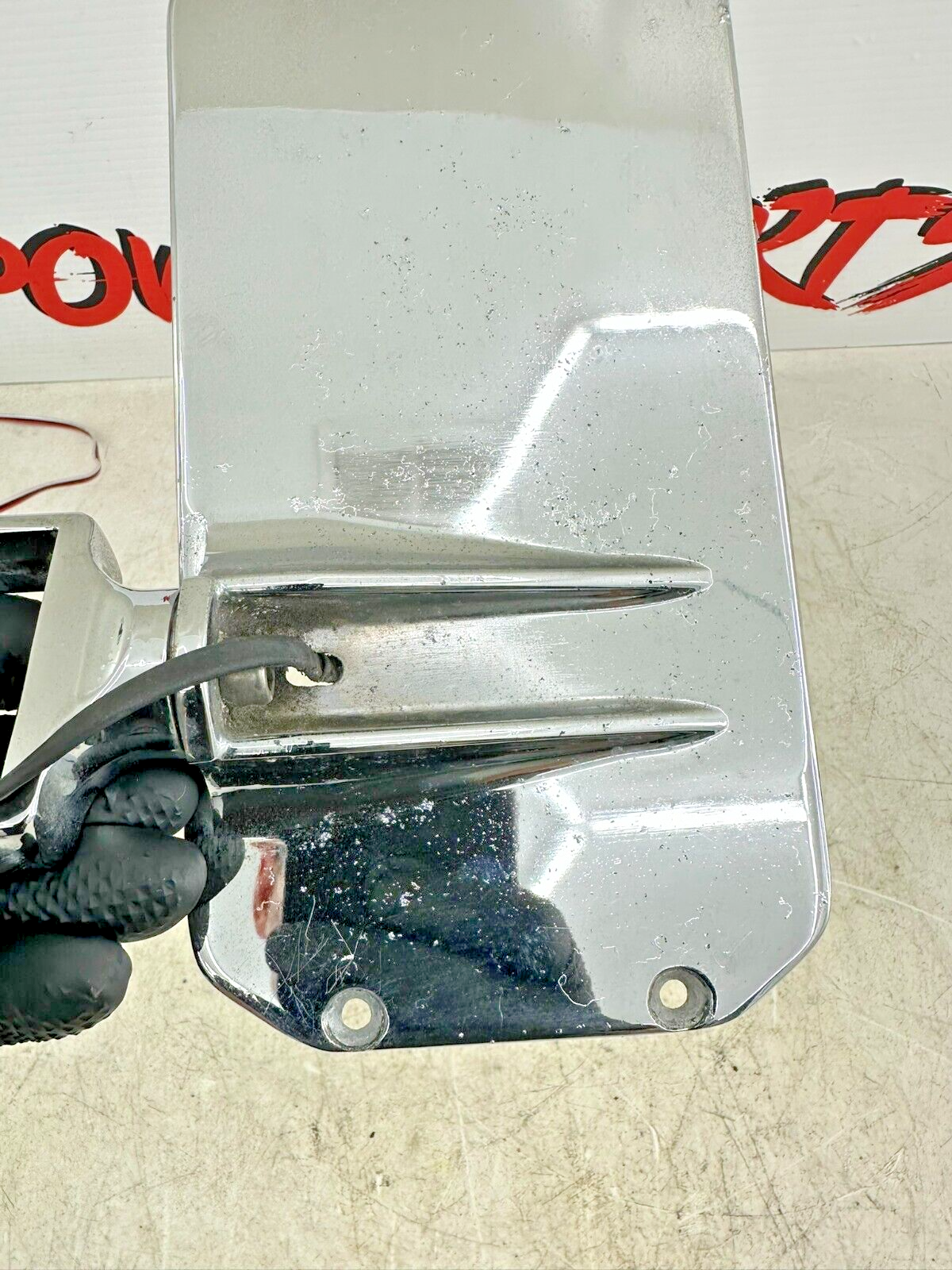 2002 HARLEY DYNA LOW RIDER Chrome Swingarm License Plate Side Mount