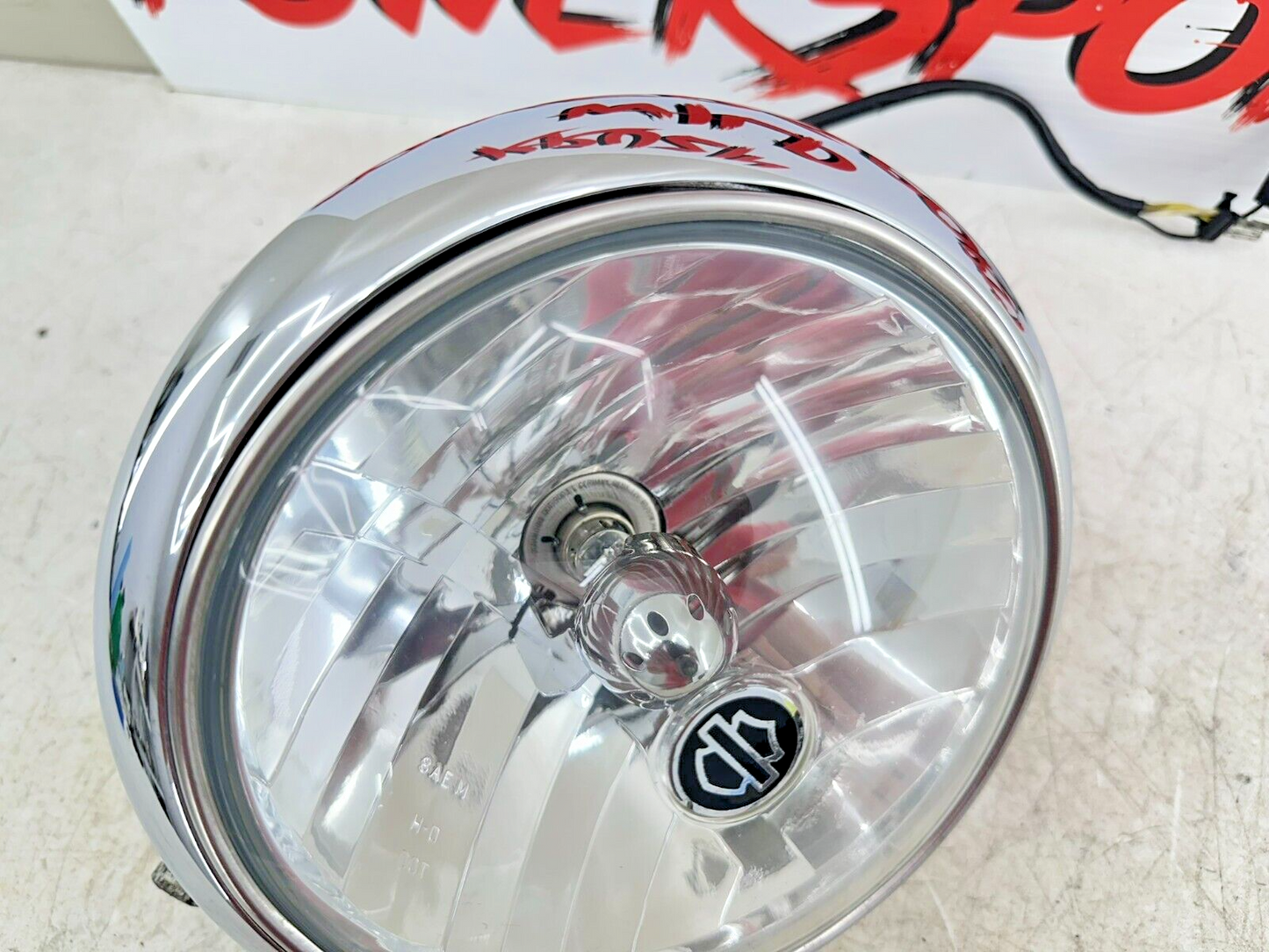 2006 HARLEY SOFTAIL DELUXE OEM HD Headlight Bucket Bulb Trim Ring