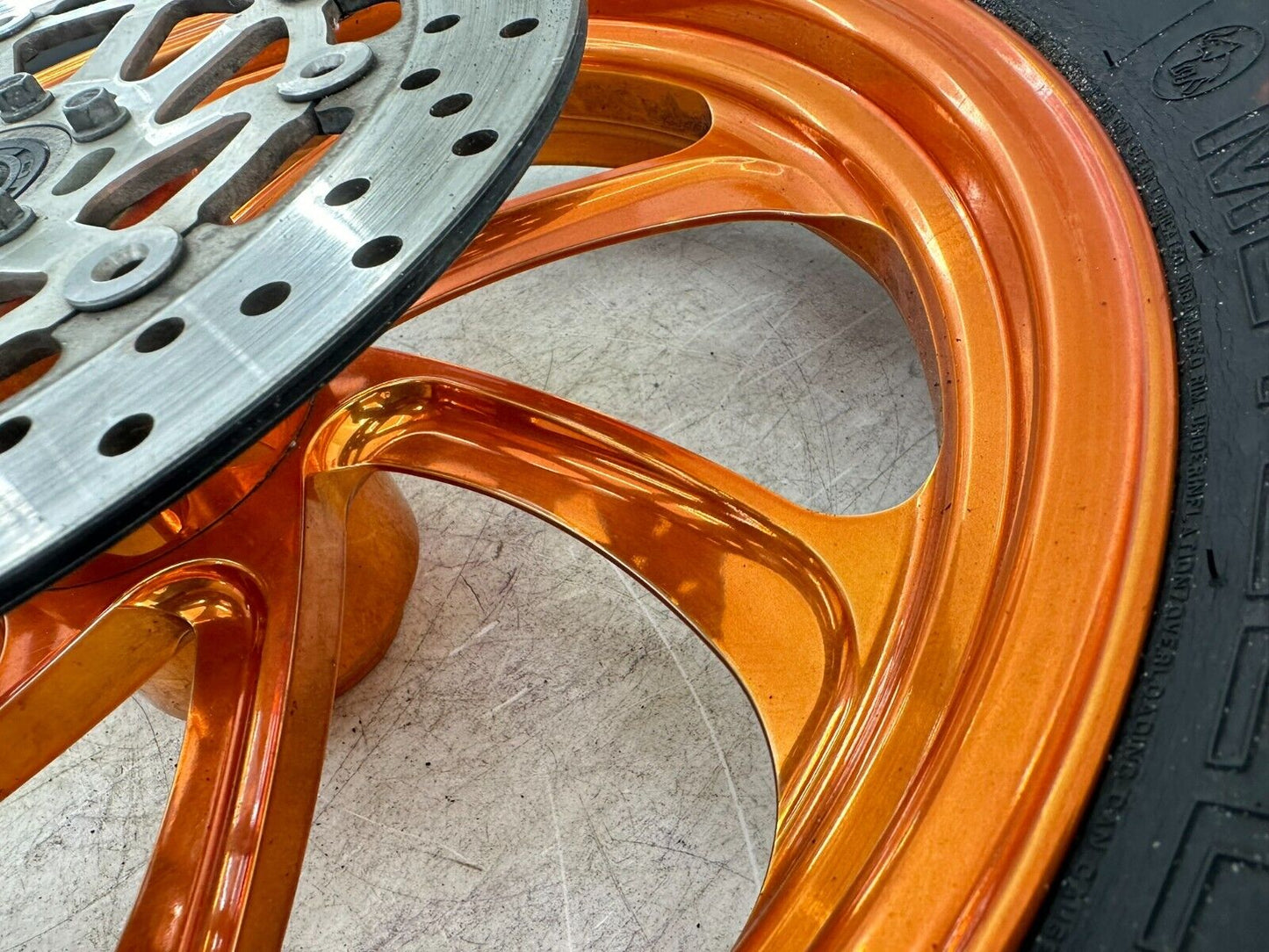2006 Victory Kingpin 18x3 Front Wheel Rim/Orange