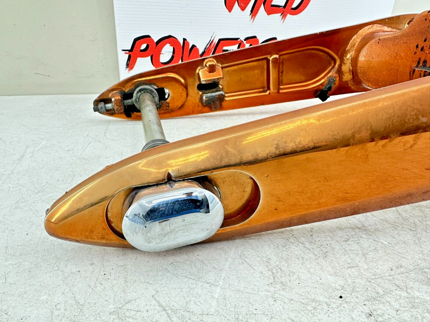 2006 Victory Kingpin Swingarm Fork + Shock Linkage Orange
