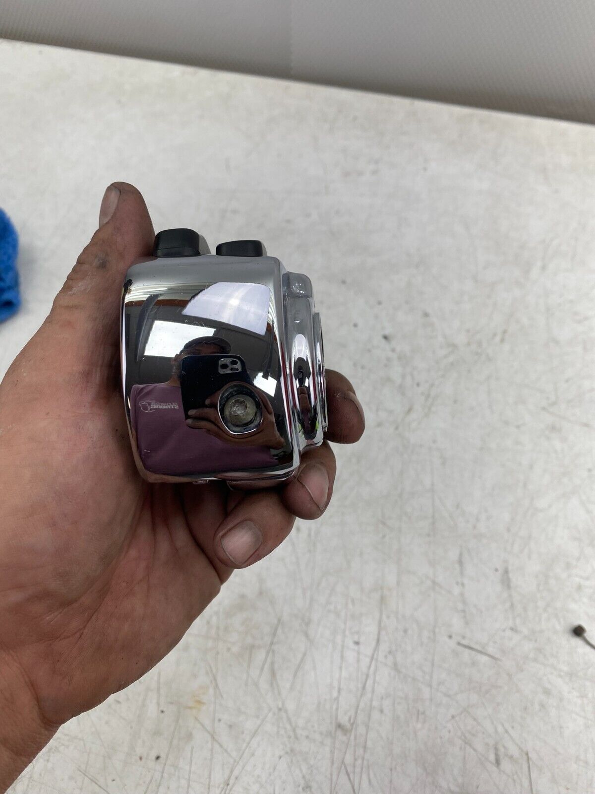 2001 HARLEY SOFTAIL DEUCE Chrome Left Hand Switch Housing Buttons
