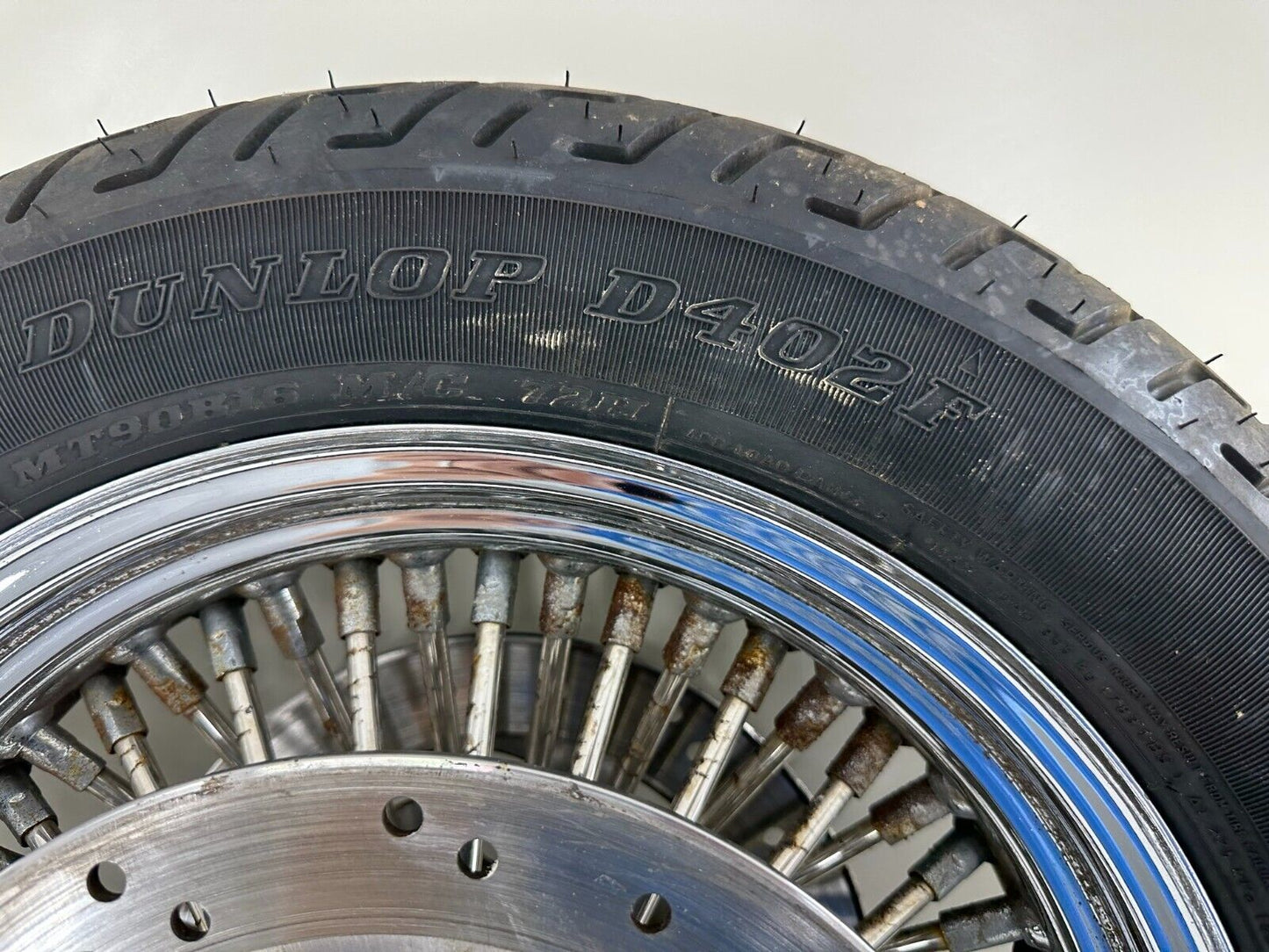 2005 HARLEY FLH ROADKING 16" Front Wheel Rim Oversize Spoke Tire