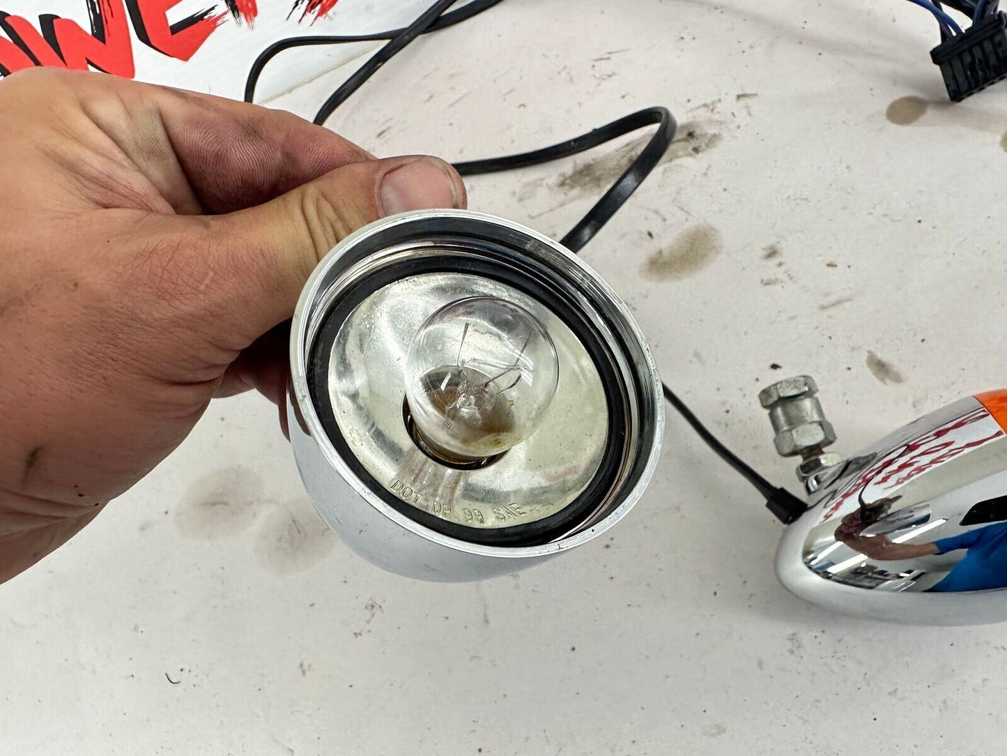 2003 Harley Davidson Sportster HandleBar Mounted Front Turn Signals