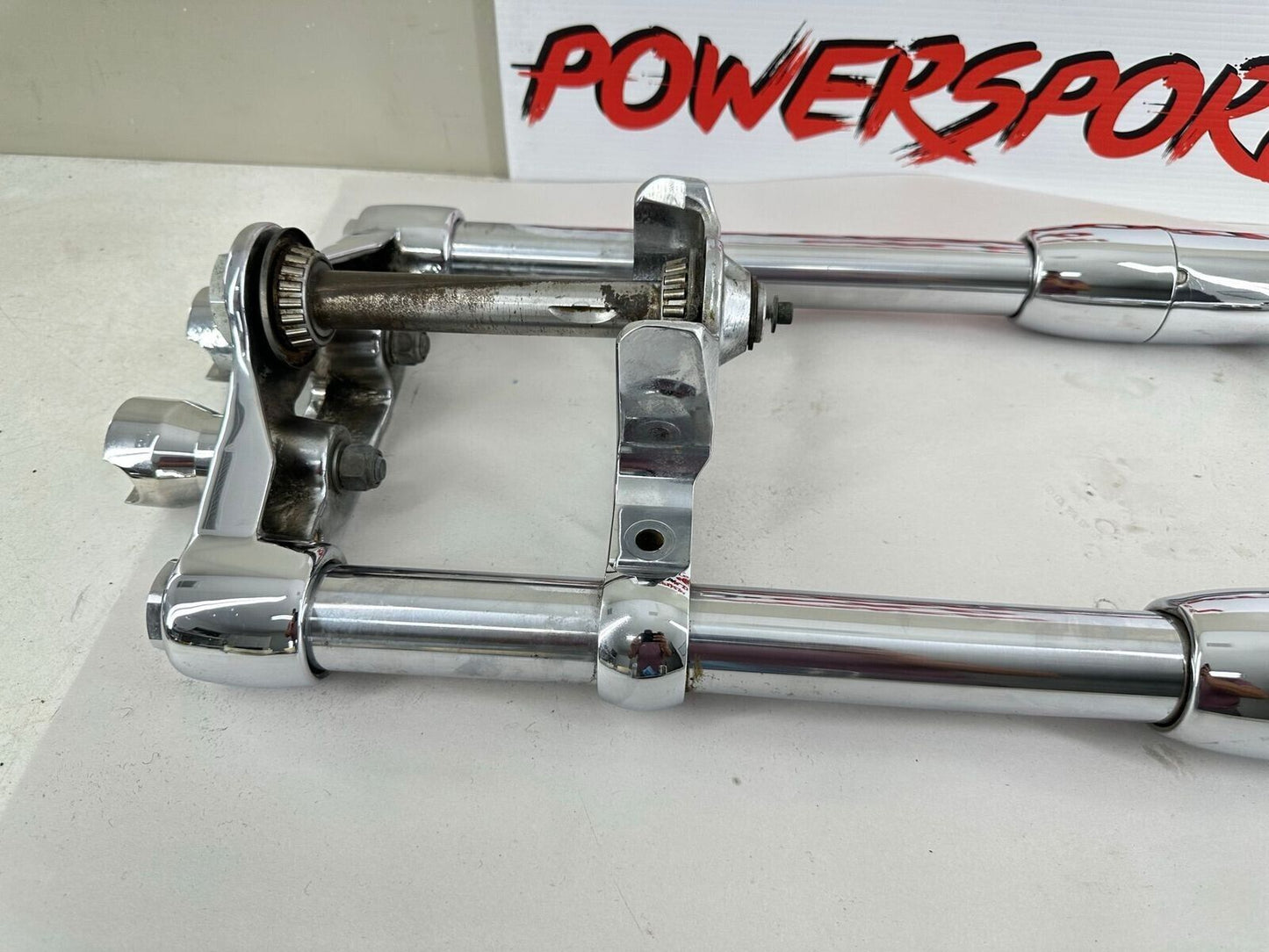 2003 HARLEY SOFTAIL DEUCE Chrome Front Forks Triple Clamps