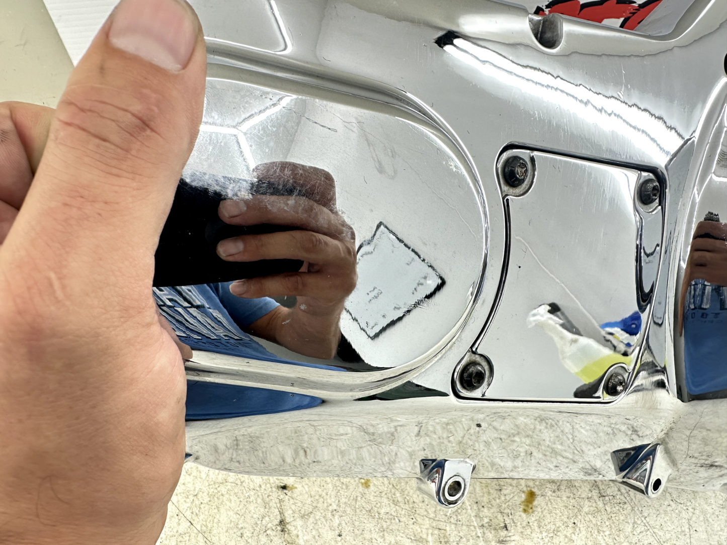 2003 HARLEY ELECTRA GLIDE classic Chrome Outer Primary Clutch Cover Case