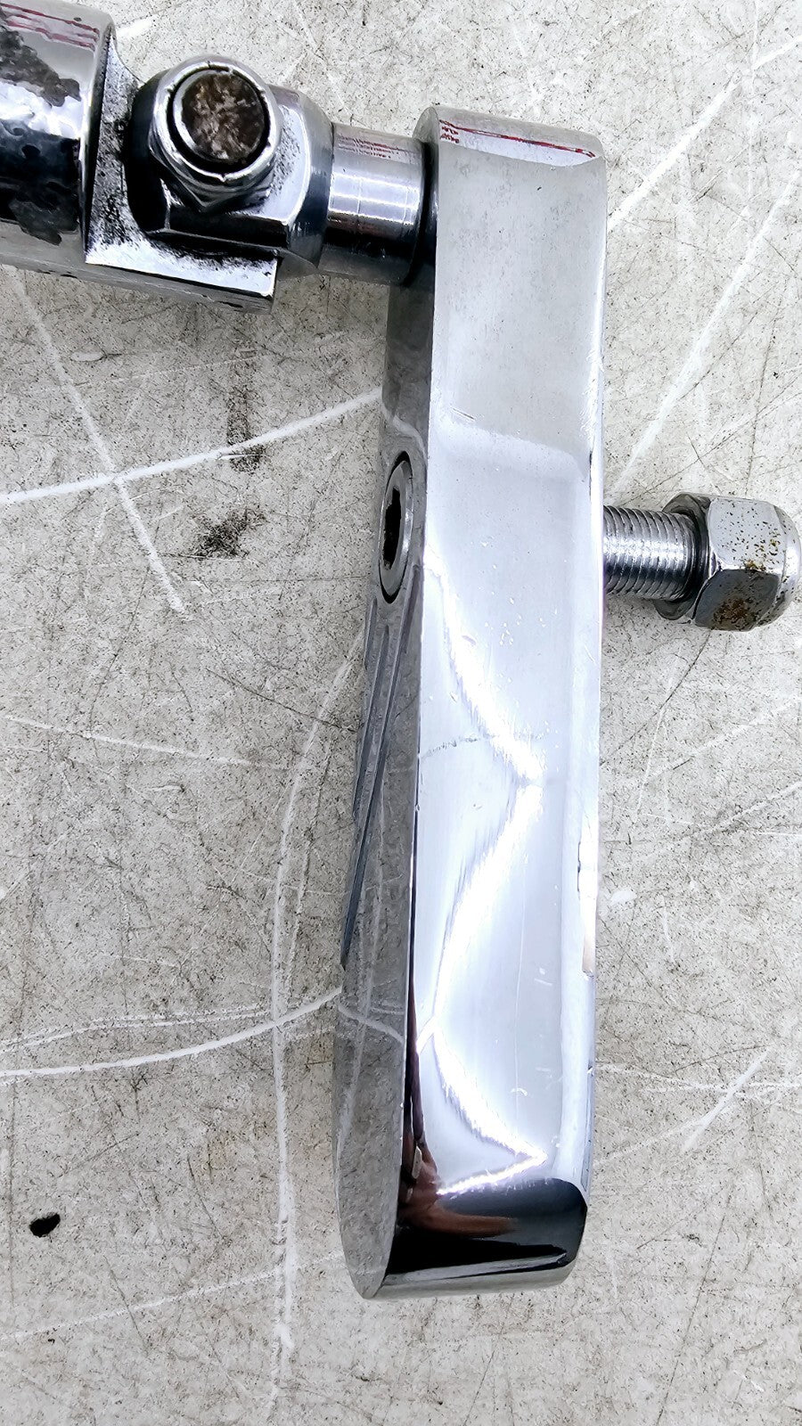 1988 HARLEY SOFTAIL Passenger Chrome Left Right Footpegs Footrest Bracket
