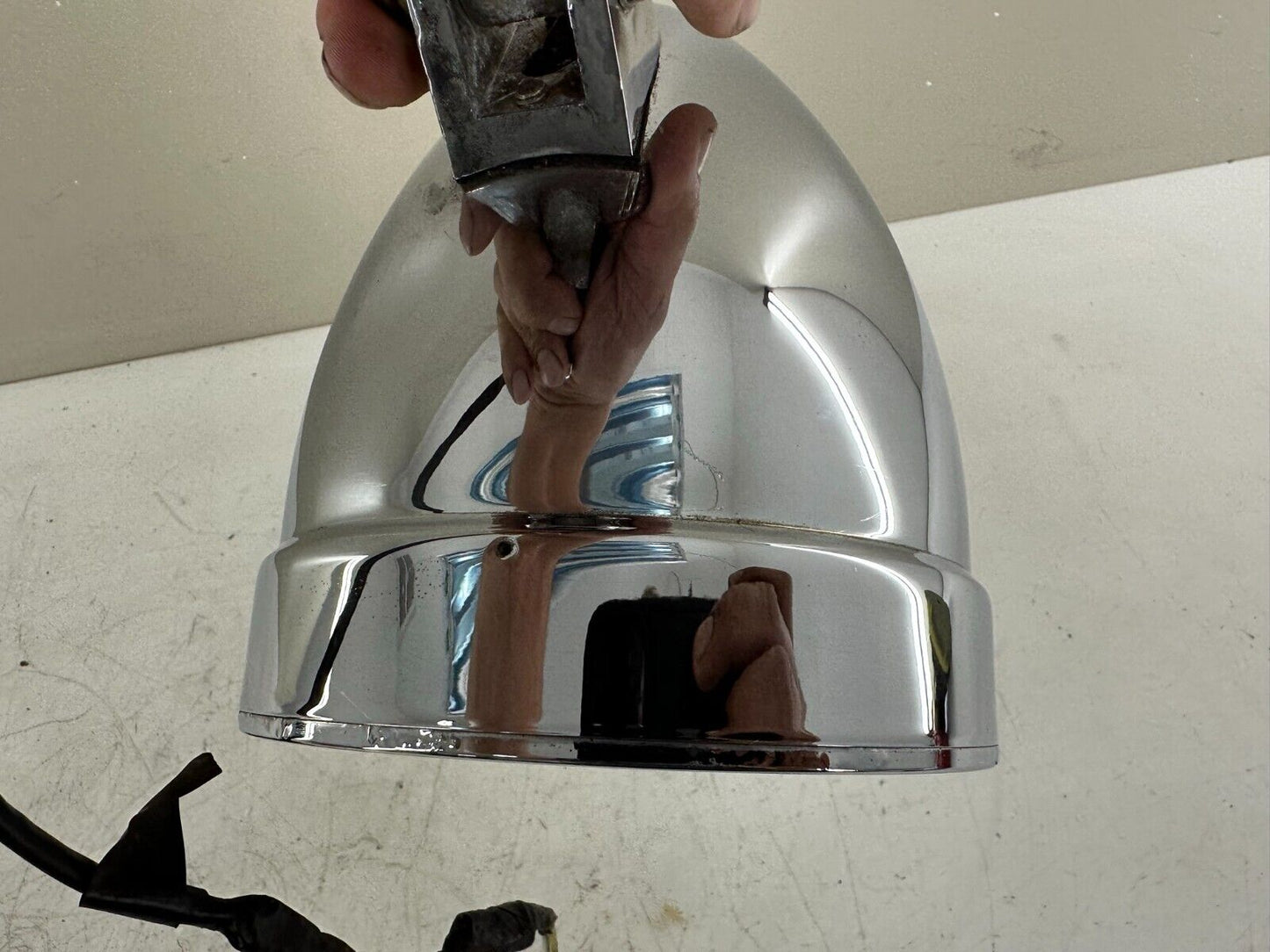 2000 HARLEY DAVIDSON DYNA SOFTAIL BULLET STYLE HEADLIGHT LIGHT CHROME