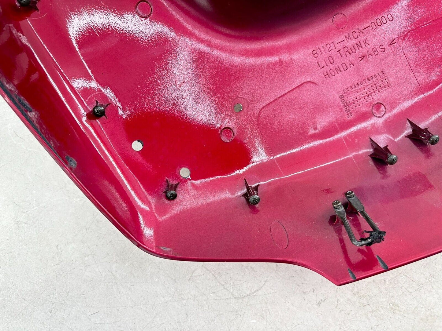 2004 Honda Goldwing GL1800 Rear Upper Top Trunk Lid Cover Fairing Red