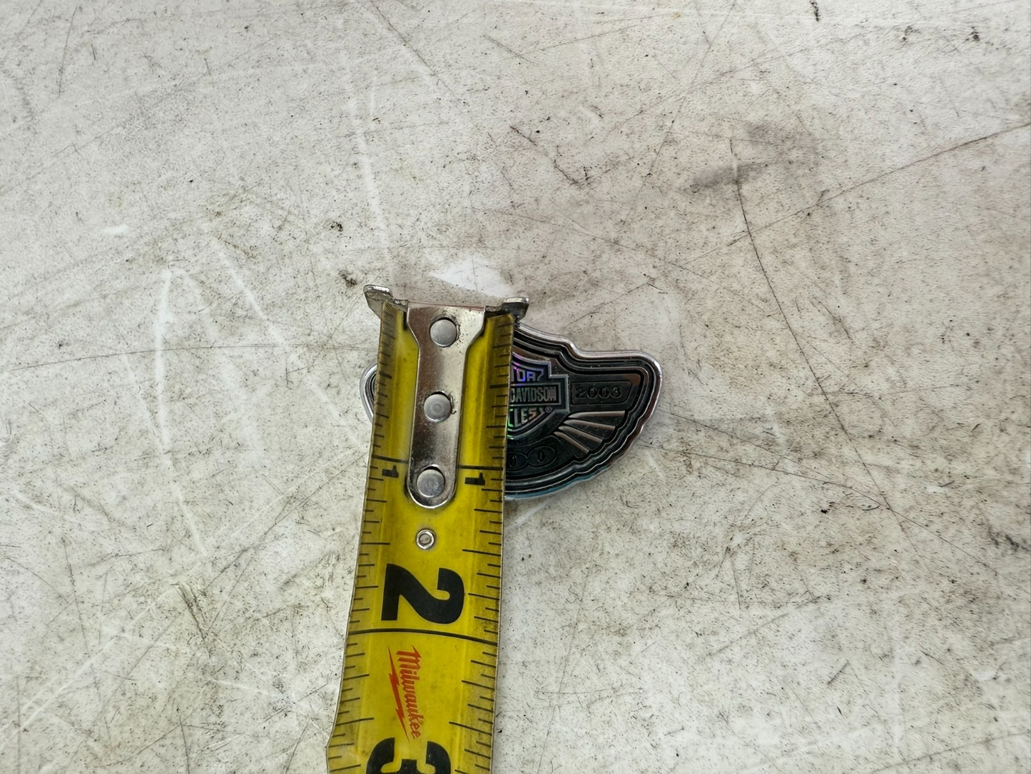 2003 HARLEY DYNA WIDE GLIDE Sportster Front Fender 100 Anniversary Emblem Badge