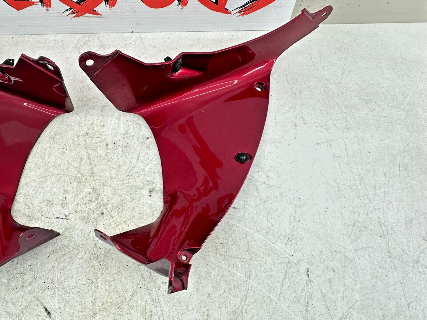 2004 Honda Goldwing GL1800 Red Right Left Inner Cowling Fairing Filler Panel