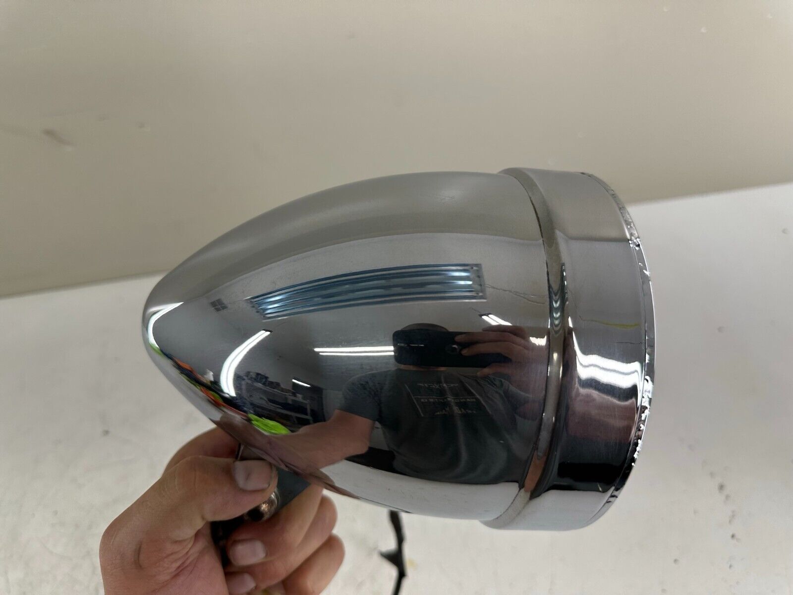 2000 HARLEY DAVIDSON DYNA SOFTAIL BULLET STYLE HEADLIGHT LIGHT CHROME