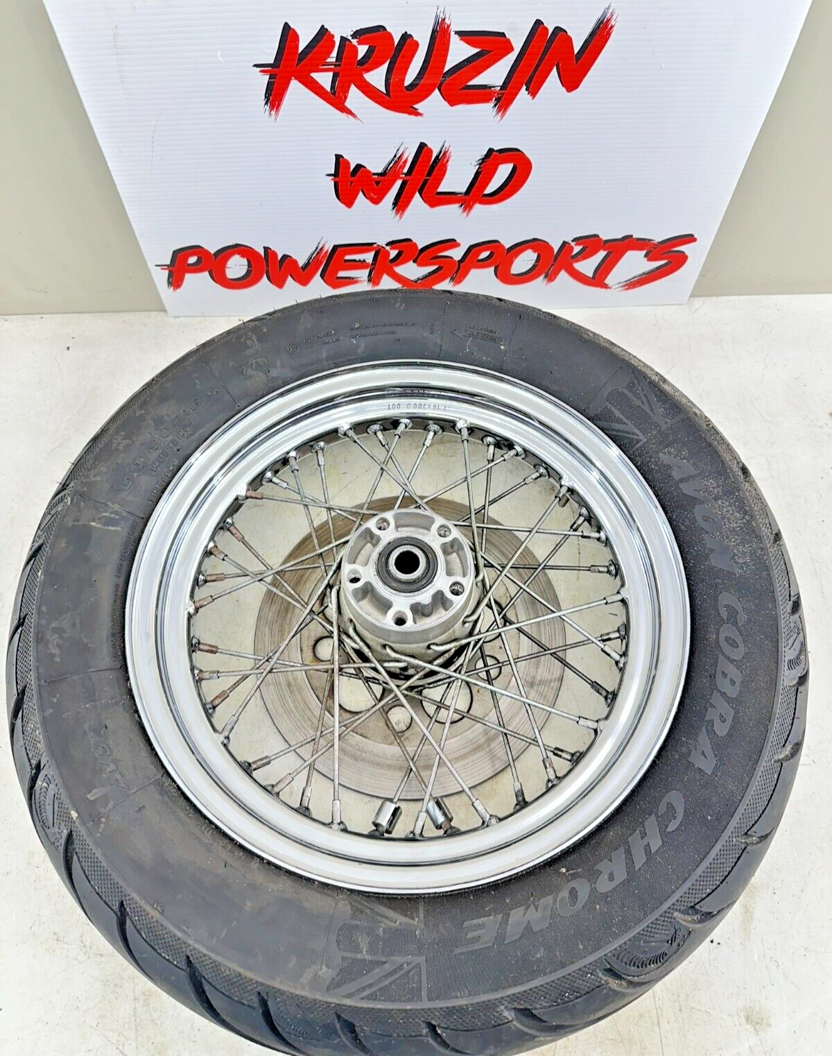 1999 HARLEY SOFTAIL 99 Down 16" Rear Wheel Rim Tire Spoke Laced W/ Hub