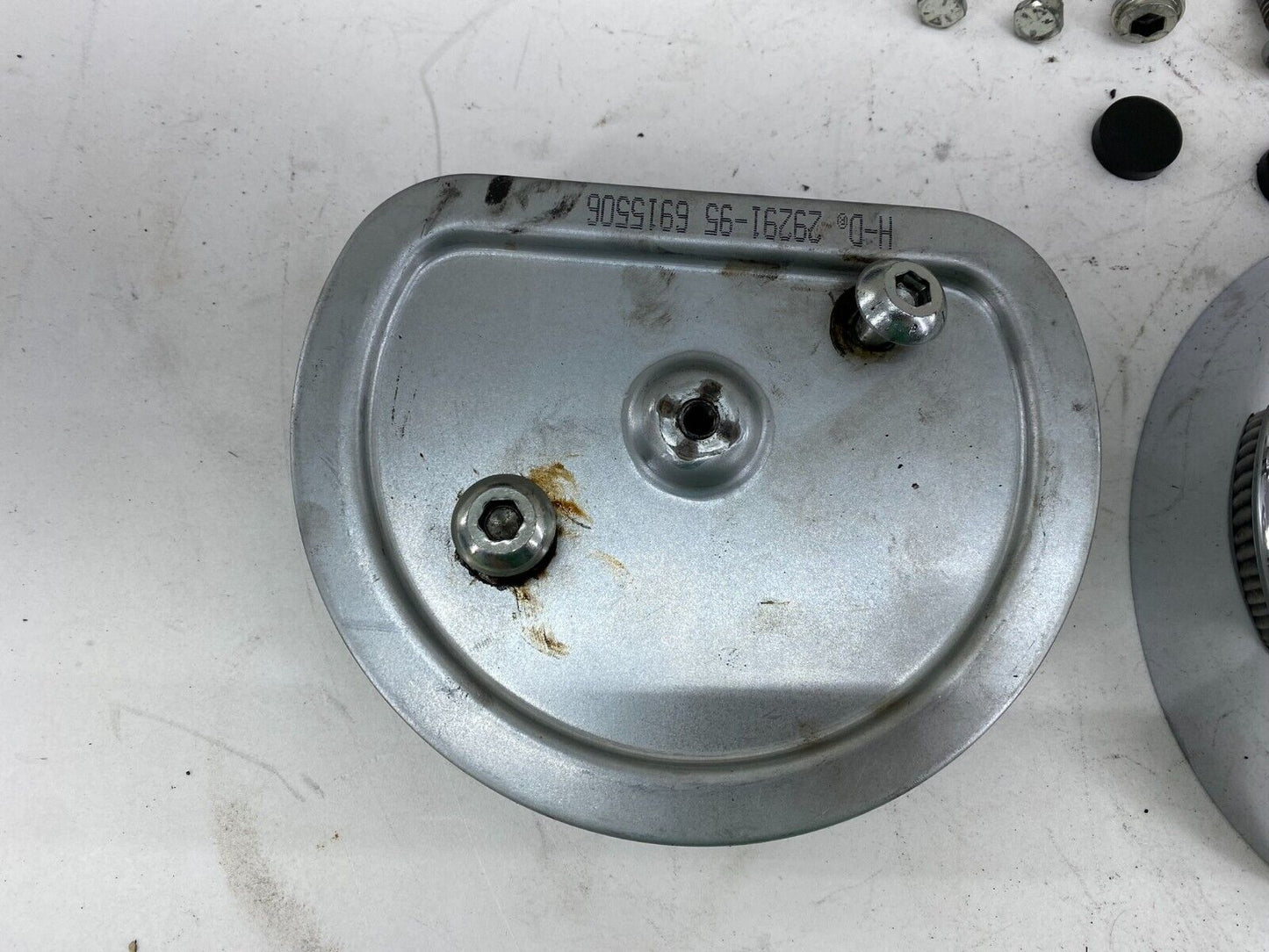 1995 HARLEY ELECTRA GLIDE Chrome Air Filter Housing Backing Plate Hardware