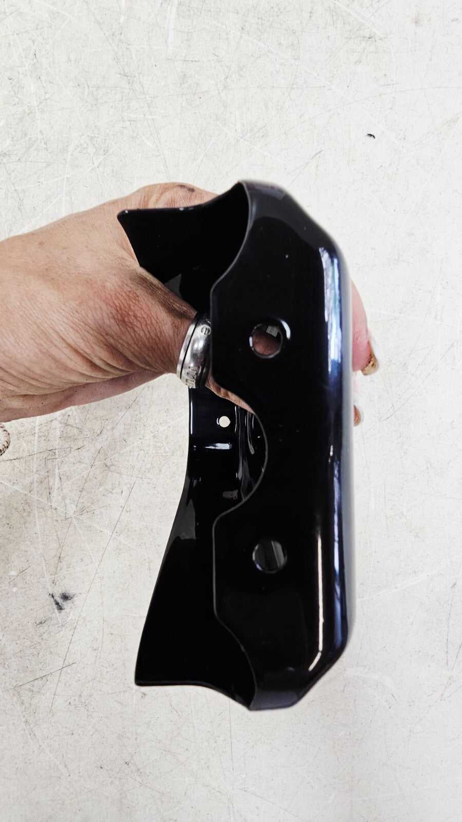 1993 HARLEY SOFTAIL Kuryakyn Rear Axle Swing Arm Cover Guard Black