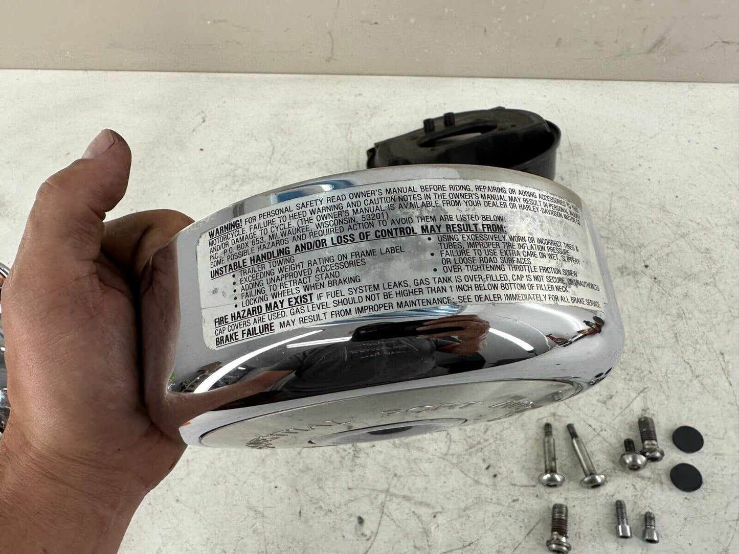 1996 HARLEY FLH ROADKING Touring EFI Intake Housing Filter Backing Plate