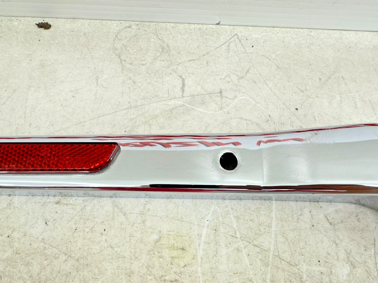 1999 HARLEY DYNA OEM HD Chrome Rear Fender Frame Strut Arm Bars