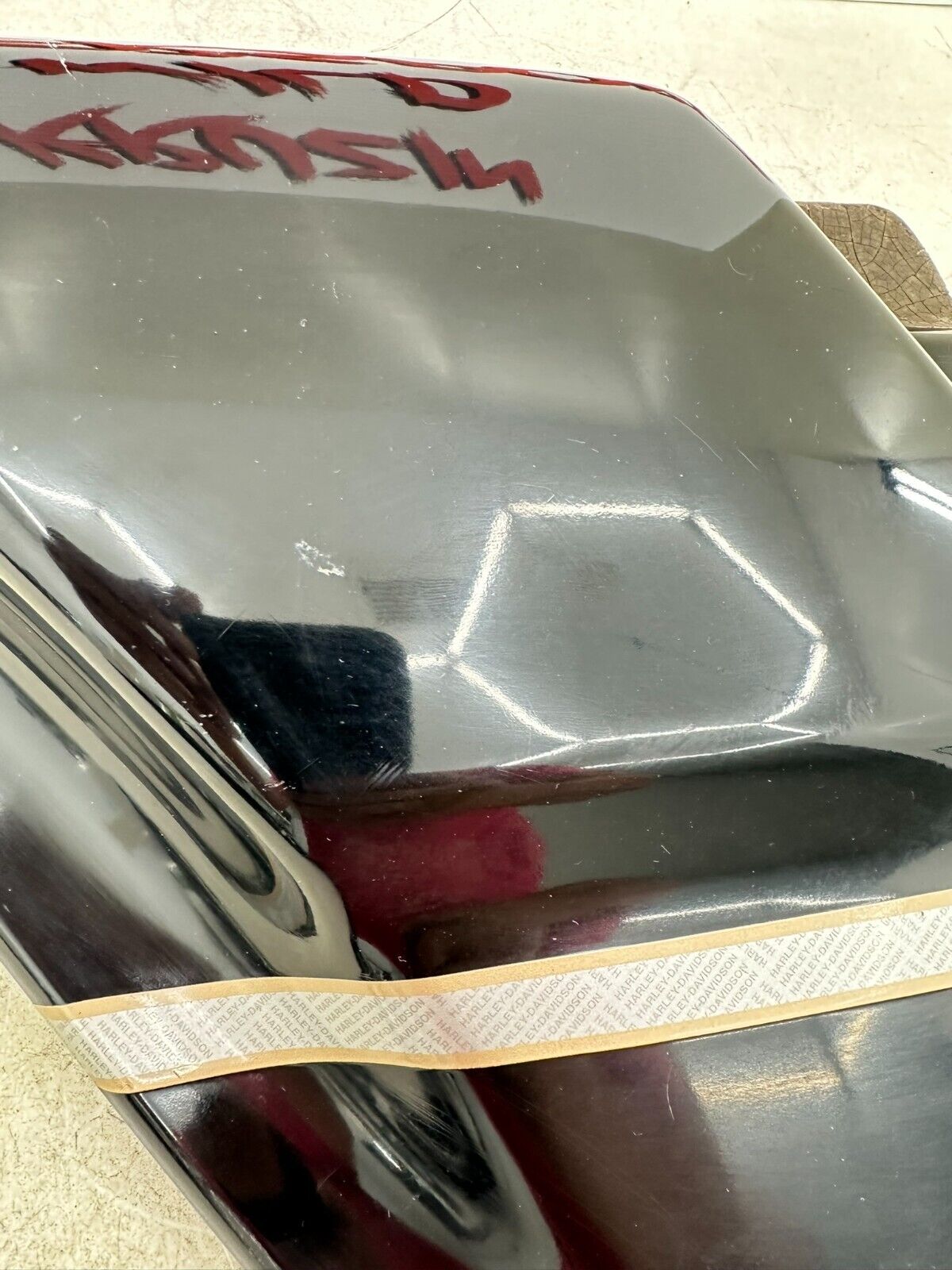 2003 HARLEY ELECTRA GLIDE classic Left Side Cover Black Anniversary Paint