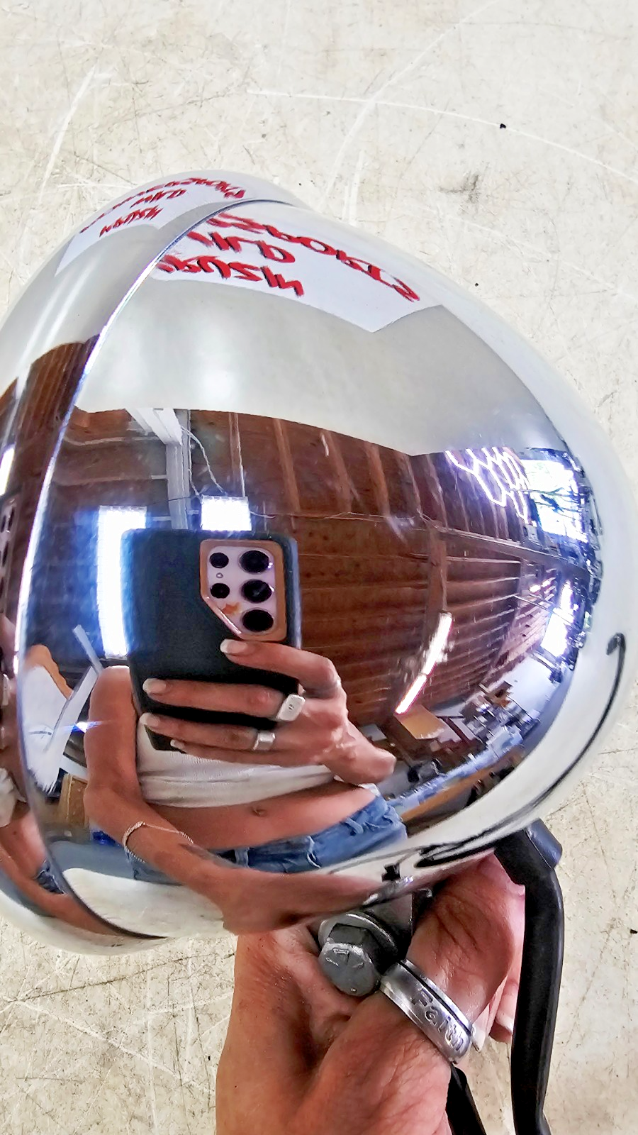 1993 HARLEY SOFTAIL Chrome Front Headlight Headlamp Light