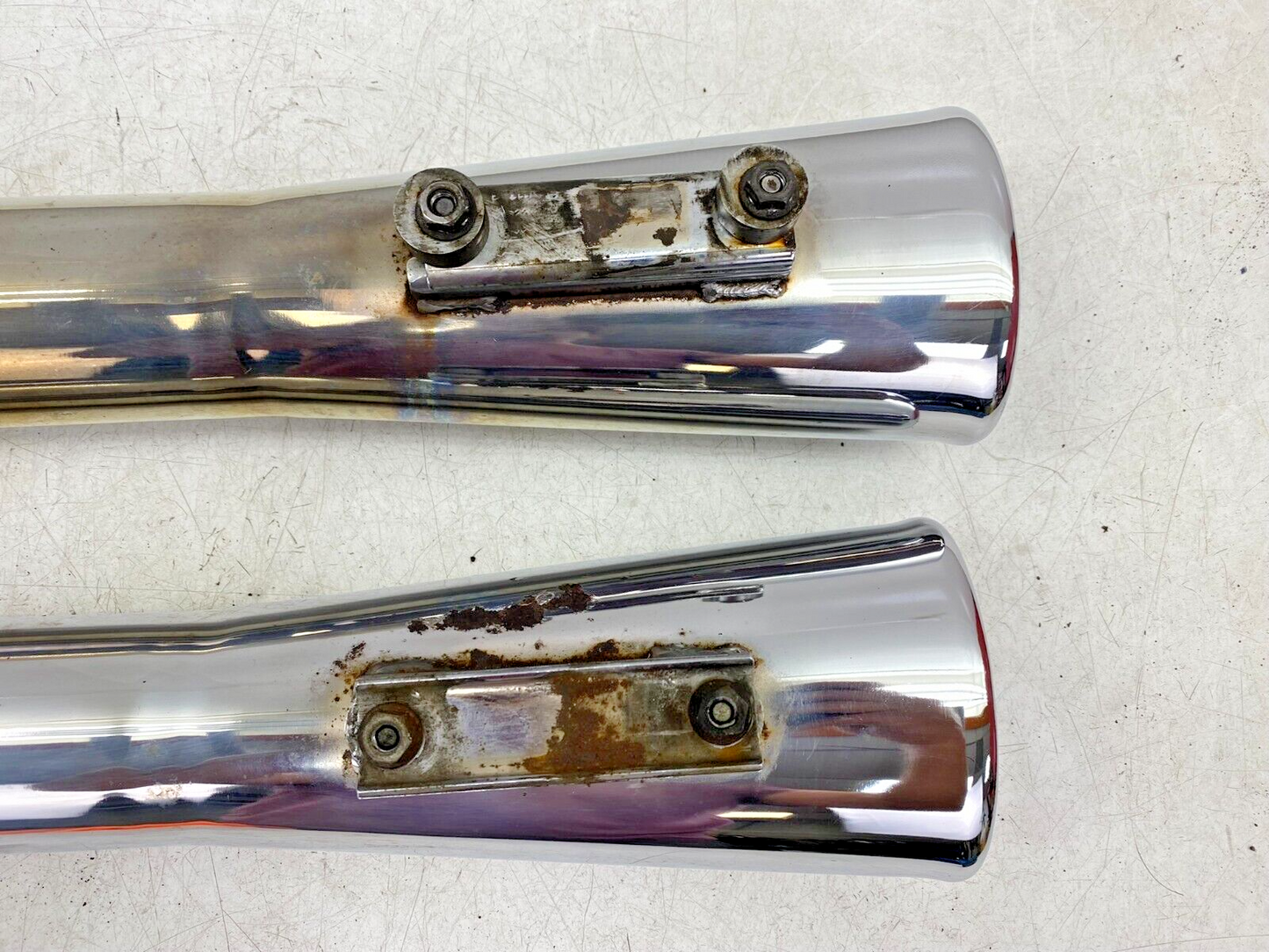 2000 HARLEY DAVIDSON FLH ROADKING Exhaust System Slip On Muffler Silencer Chrome