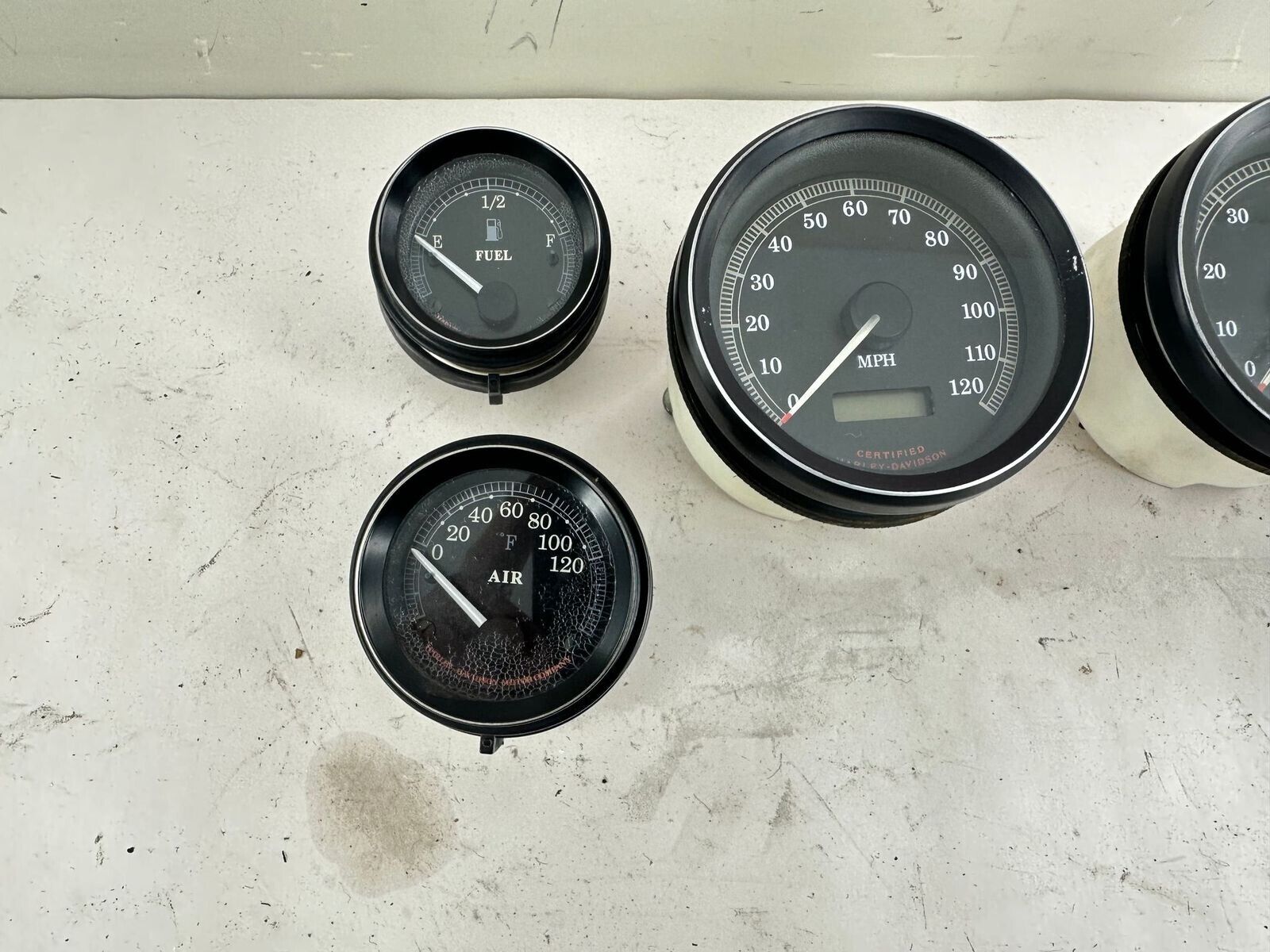 2000 HARLEY FLH ELECTRA GLIDE Guage Set Speedometer Tach Volt Air Oil Fuel