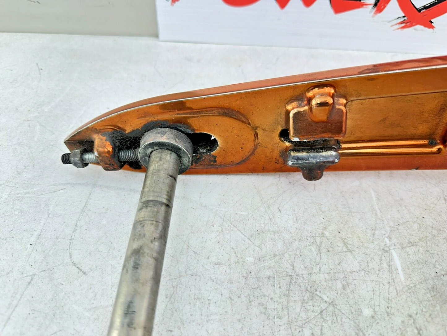2006 Victory Kingpin Swingarm Fork + Shock Linkage Orange