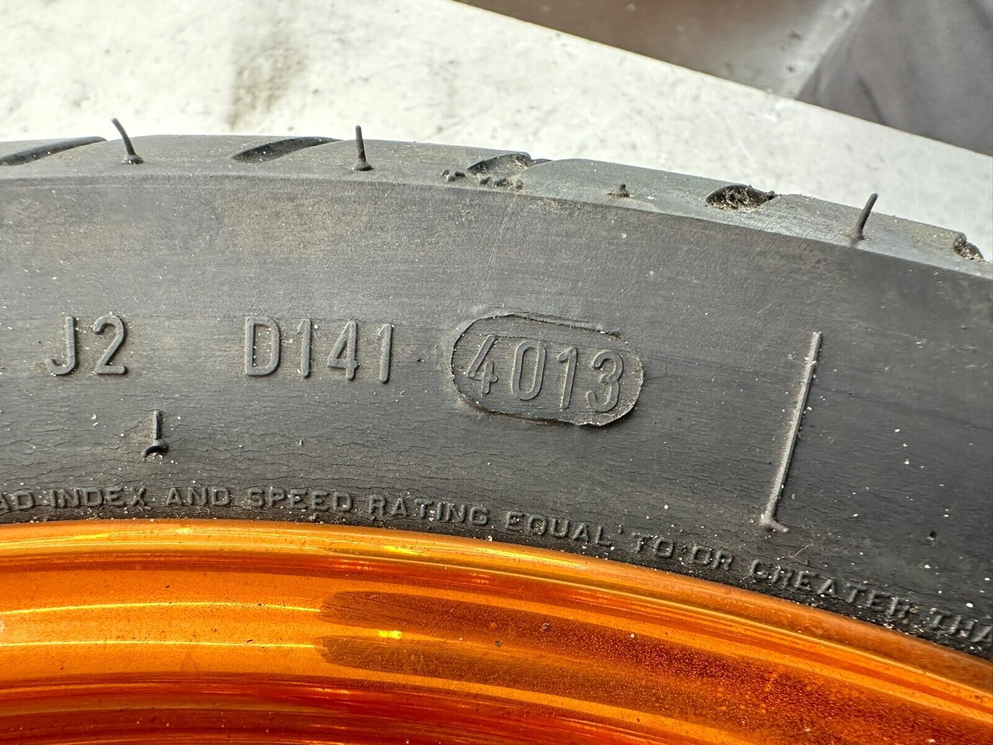 2006 Victory Kingpin 18x3 Front Wheel Rim/Orange