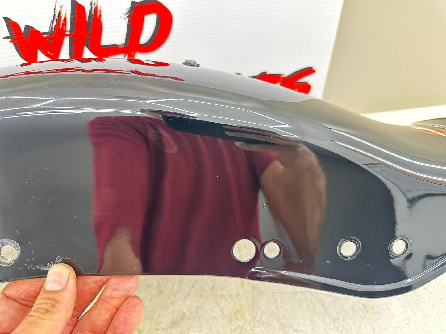 1999 HARLEY SOFTAIL OEM HD Genuine Bob Bobber Rear Fender Black Beautiful!!!