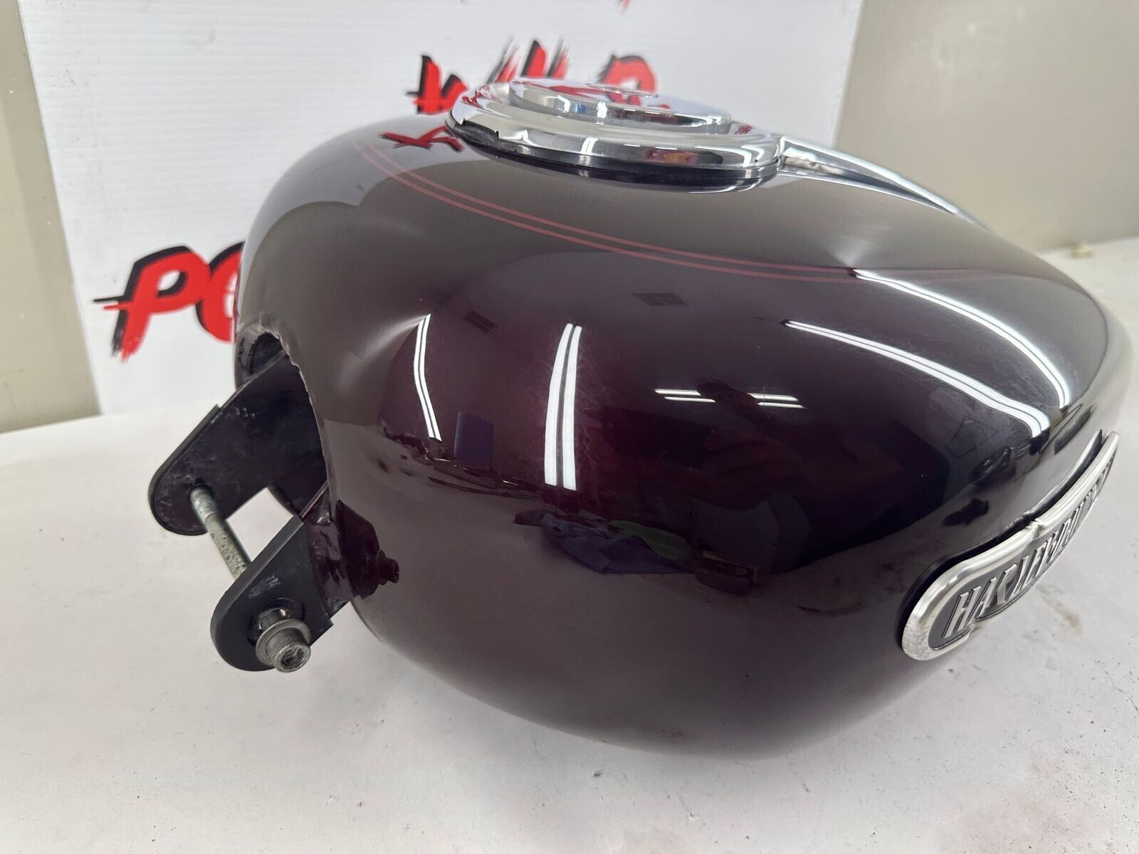 2007 HARLEY SPORTSTER CUSTOM Purple Gas Fuel Tank OEM EFI