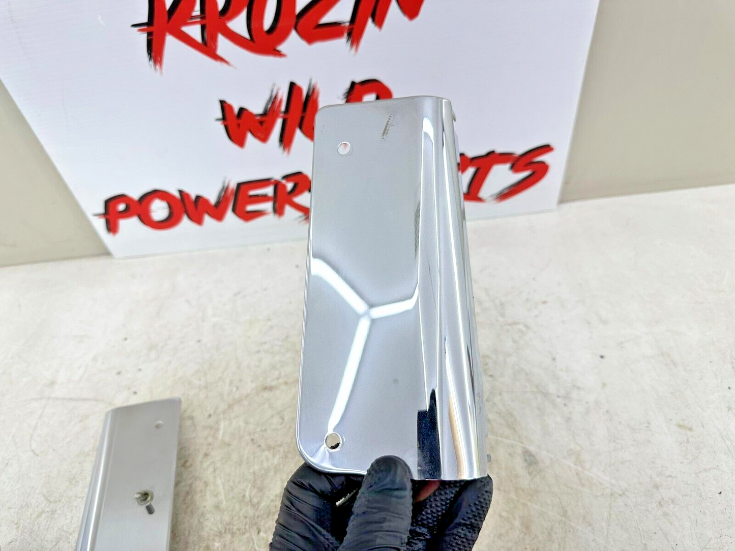 1995 HARLEY SOFTAIL Chrome Upper Fork Cover Tins