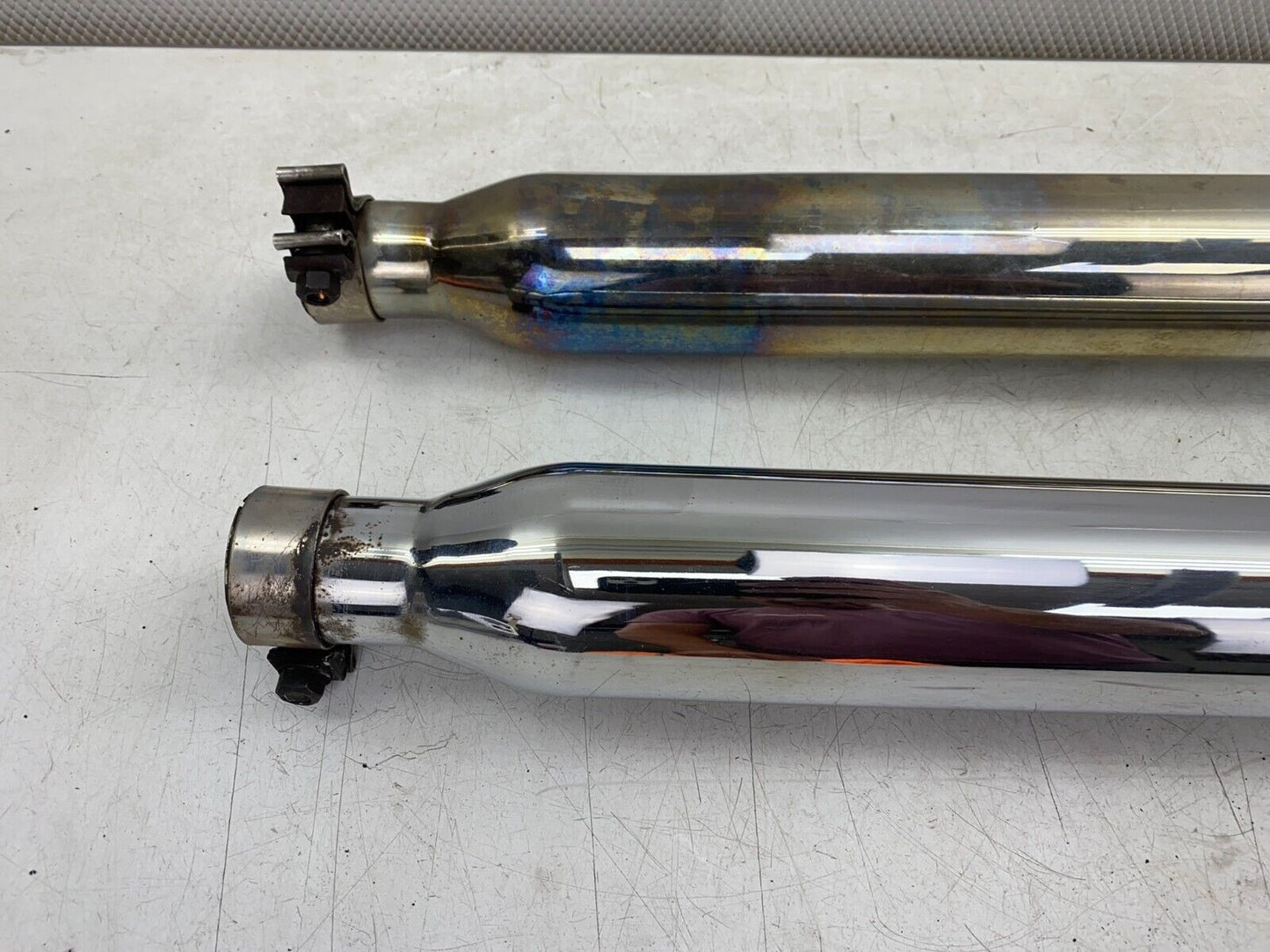 2000 HARLEY DAVIDSON FLH ROADKING EXHAUST SYSTEM SLIP ON MUFFLER SILENCER CHROME