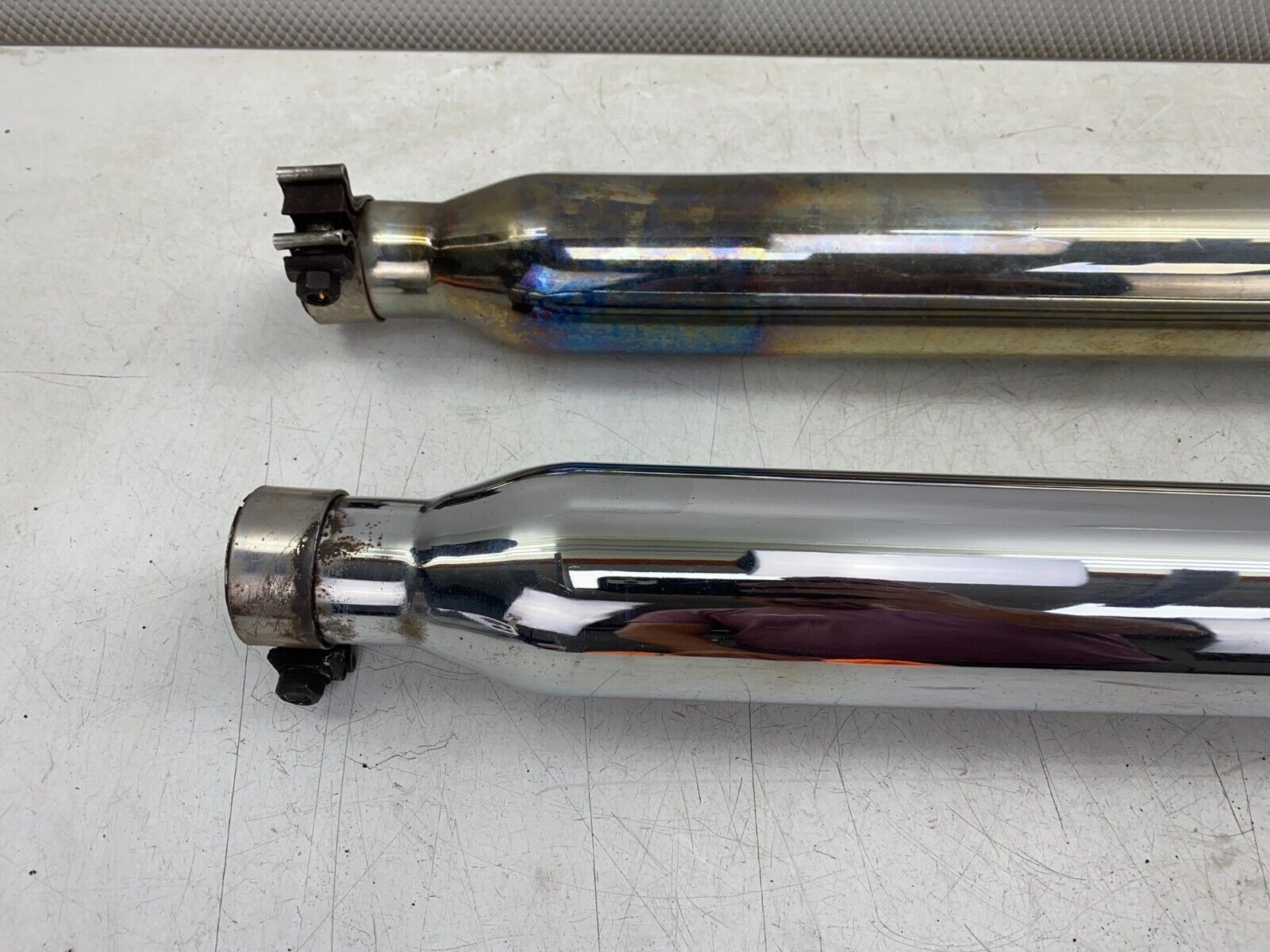 2000 HARLEY DAVIDSON FLH ROADKING EXHAUST SYSTEM SLIP ON MUFFLER SILENCER CHROME
