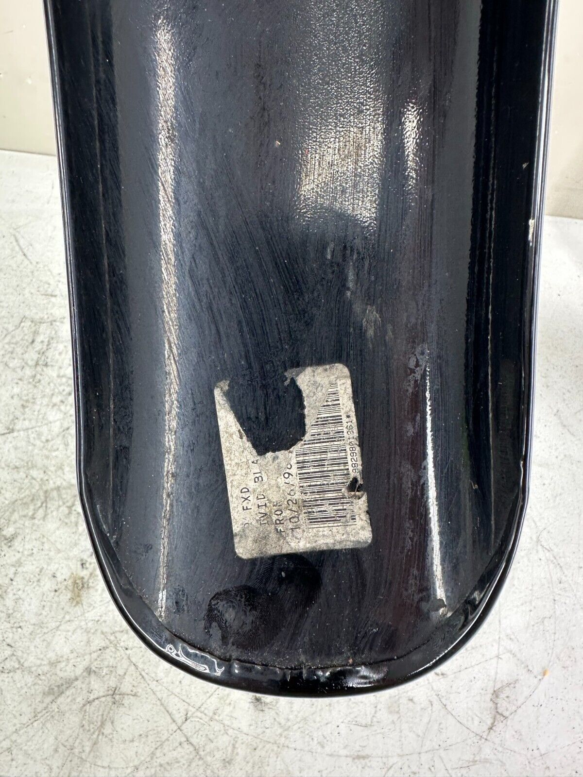 1999 HARLEY DAVIDSON DYNA SPORTSTER FRONT FENDER VIVID BLACK