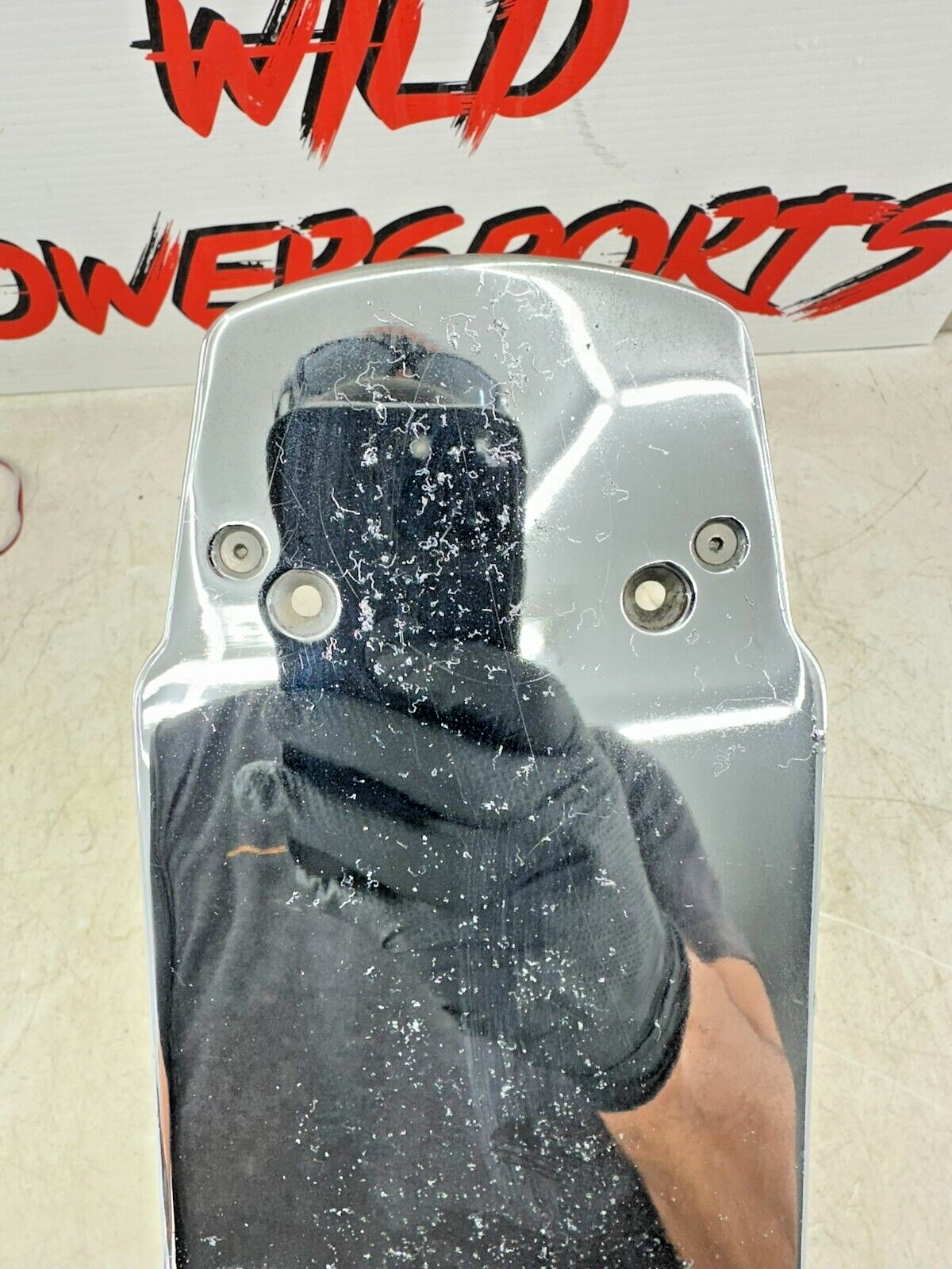 2002 HARLEY DYNA LOW RIDER Chrome Swingarm License Plate Side Mount