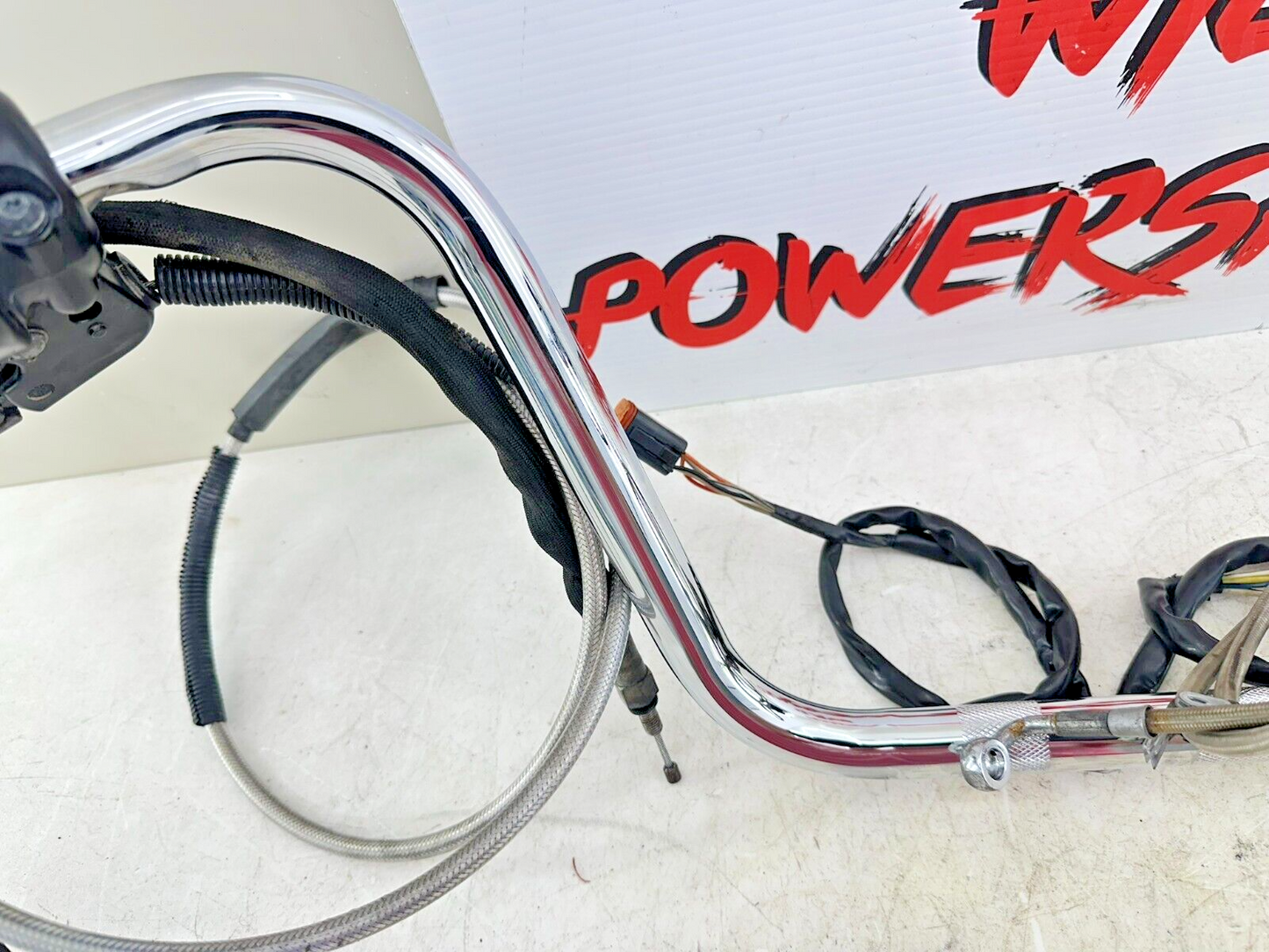 2002 HARLEY DYNA LOW RIDER Mini Apes Handlebars Hidden Wires Throttle + Clutch