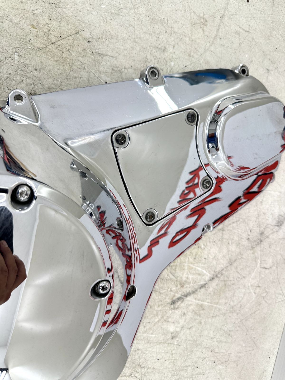 2003 HARLEY ELECTRA GLIDE classic Chrome Outer Primary Clutch Cover Case