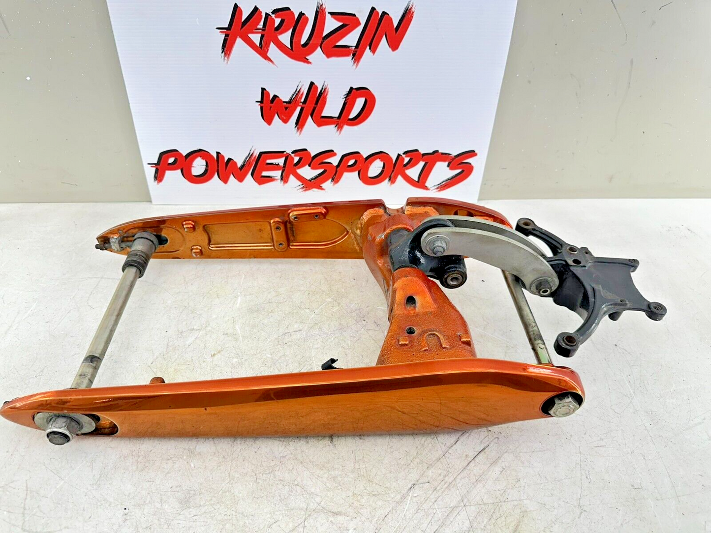 2006 Victory Kingpin Swingarm Fork + Shock Linkage Orange