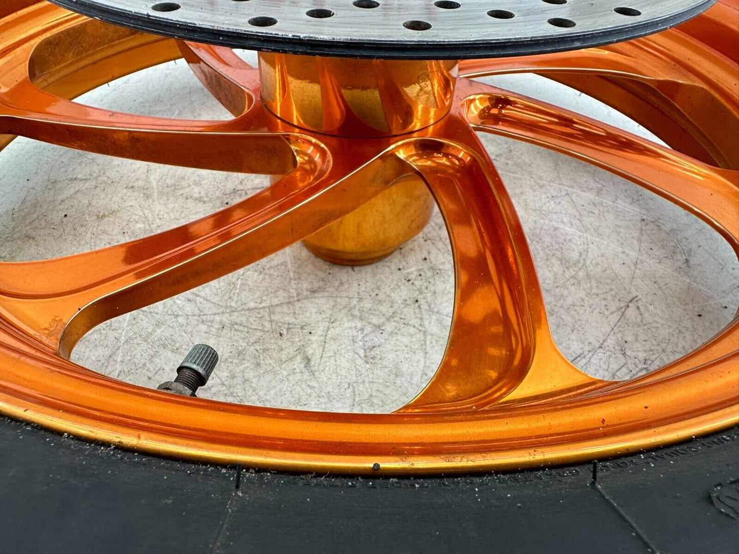 2006 Victory Kingpin 18x3 Front Wheel Rim/Orange
