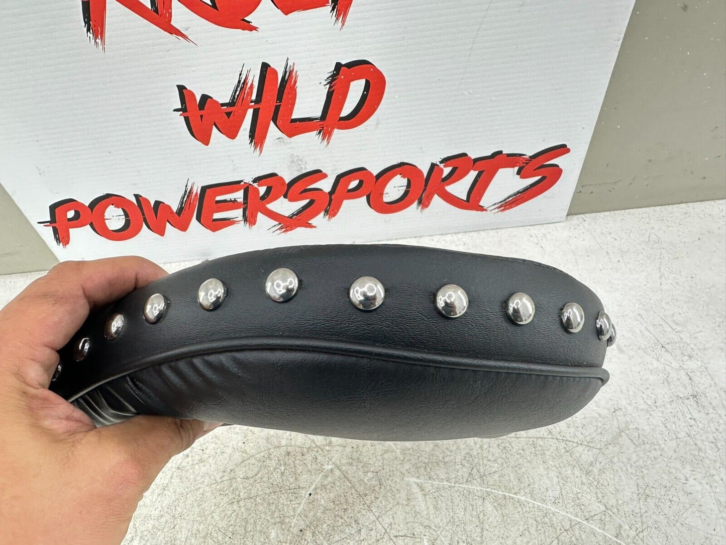 2001 HARLEY SOFTAIL FLSTS Heritage Springer Tall Backrest Pad W/ Studs