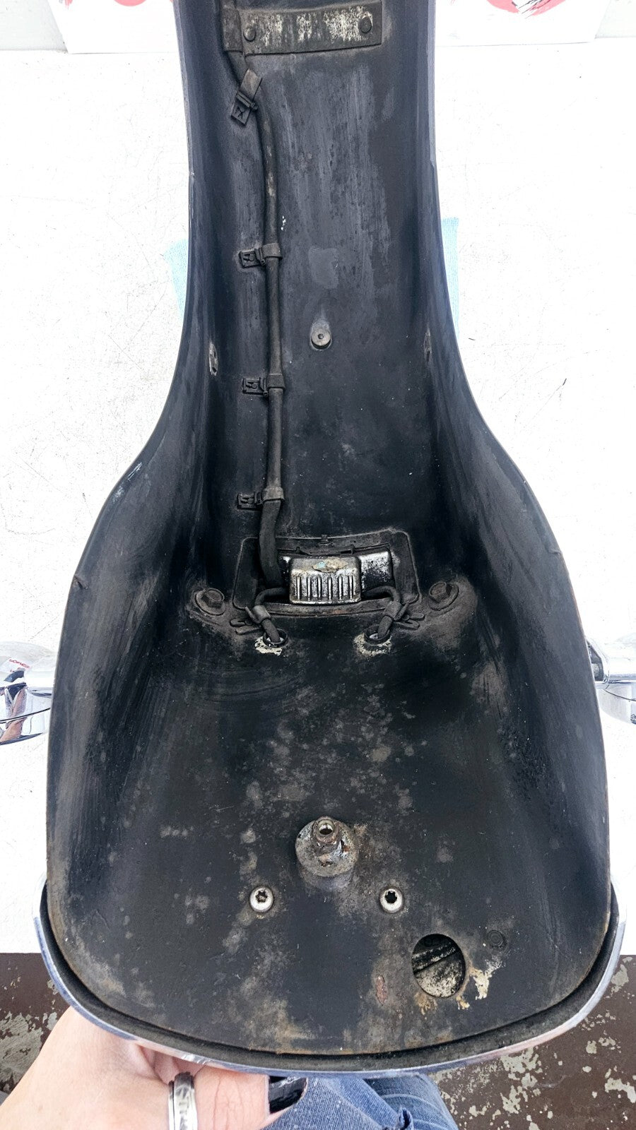 1998 HARLEY FLH ROADKING Rear Fender Brake Turn BLACK PURPLE FLAME OEM HD PAINT