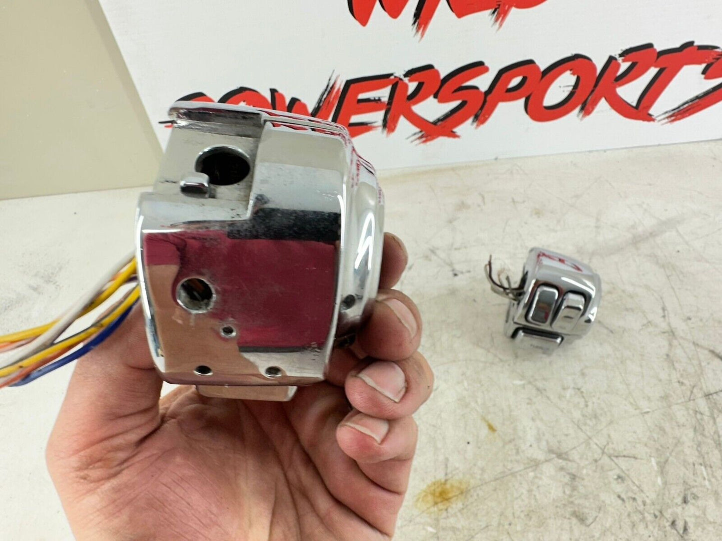 2003 HARLEY SOFTAIL Chrome Right Left Hand Controls Switch Housing