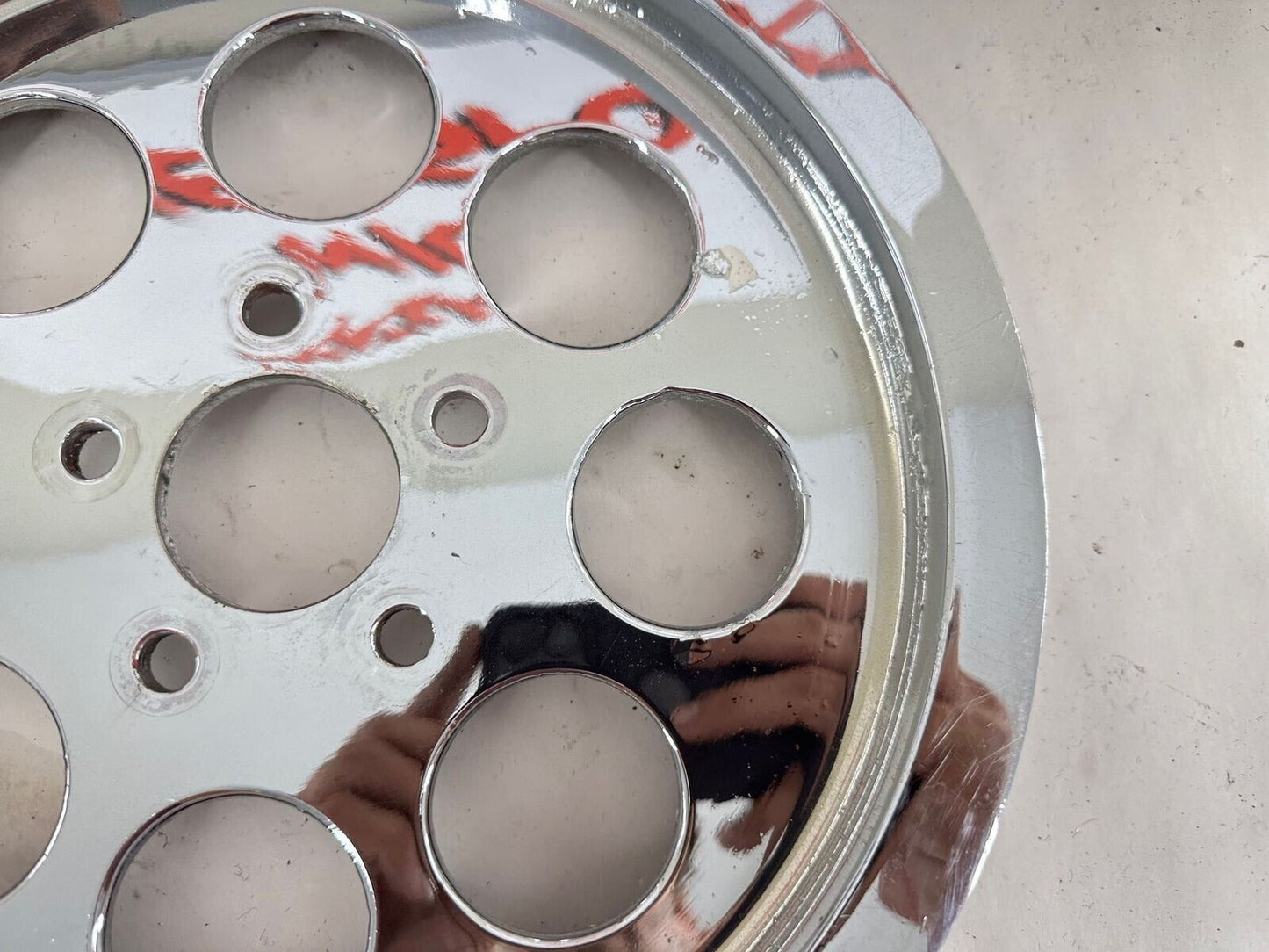 2000 HARLEY FLH ELECTRA GLIDE Chrome Rear Wheel Pulley Sprocket Gear