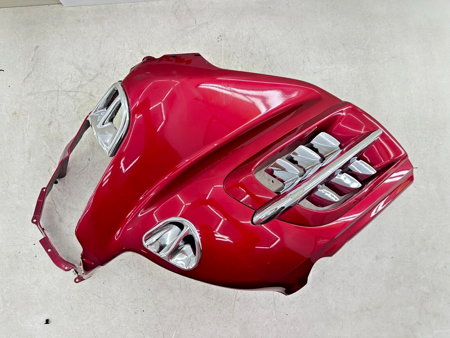 2004 Honda Goldwing GL1800 Red Left Side Headlight Mid Fairing Cowl Panel