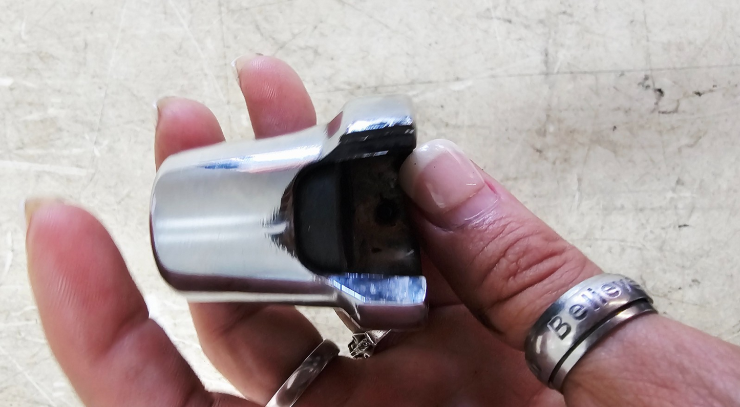1993 HARLEY SOFTAIL Oil Pressure Sending Unit Chrome Cover