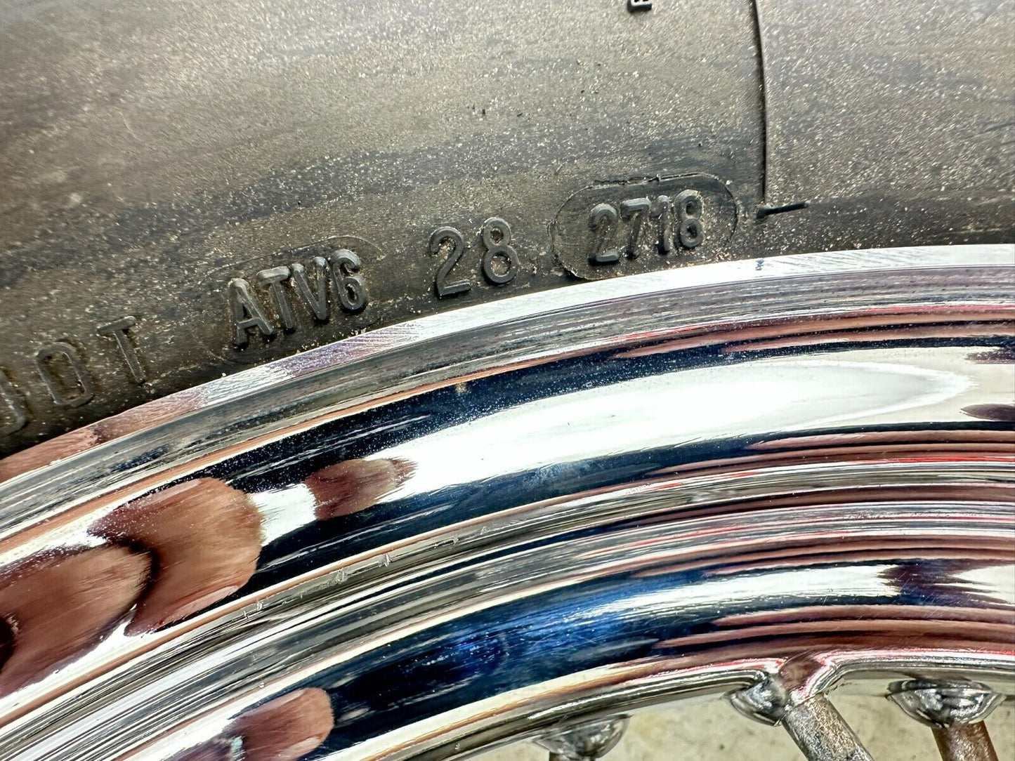 1999 HARLEY SOFTAIL 99 Down 16" Rear Wheel Rim Tire Spoke Laced W/ Hub