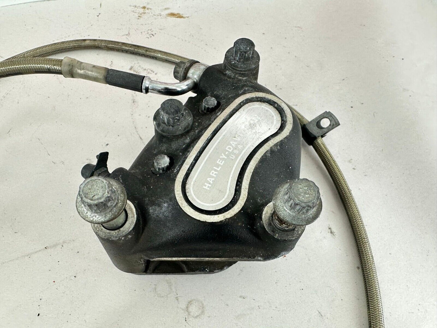2003 HARLEY SOFTAIL Chrome Front Brake Master Cylinder + Caliper
