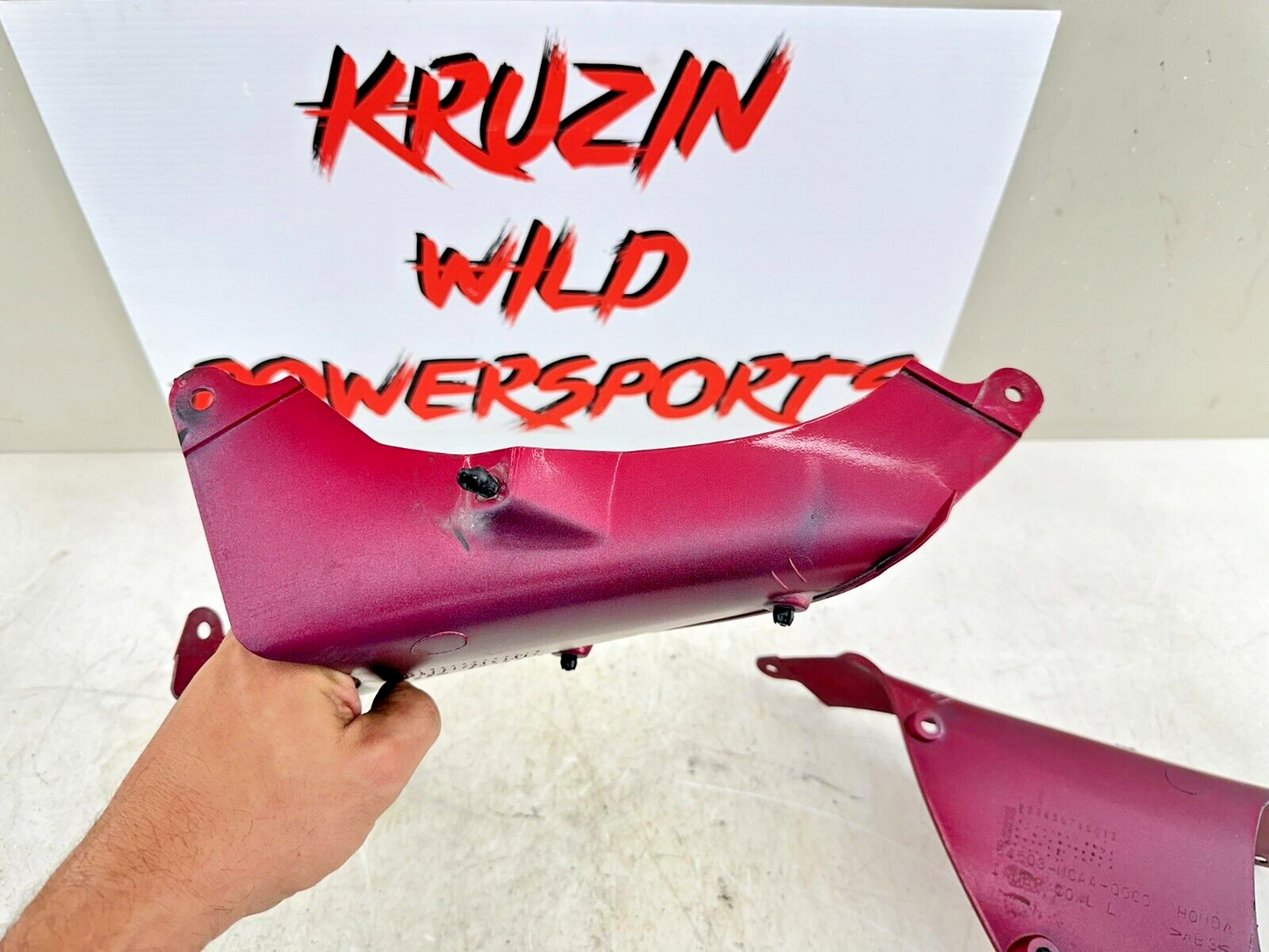 2004 Honda Goldwing GL1800 Red Right Left Inner Cowling Fairing Filler Panel