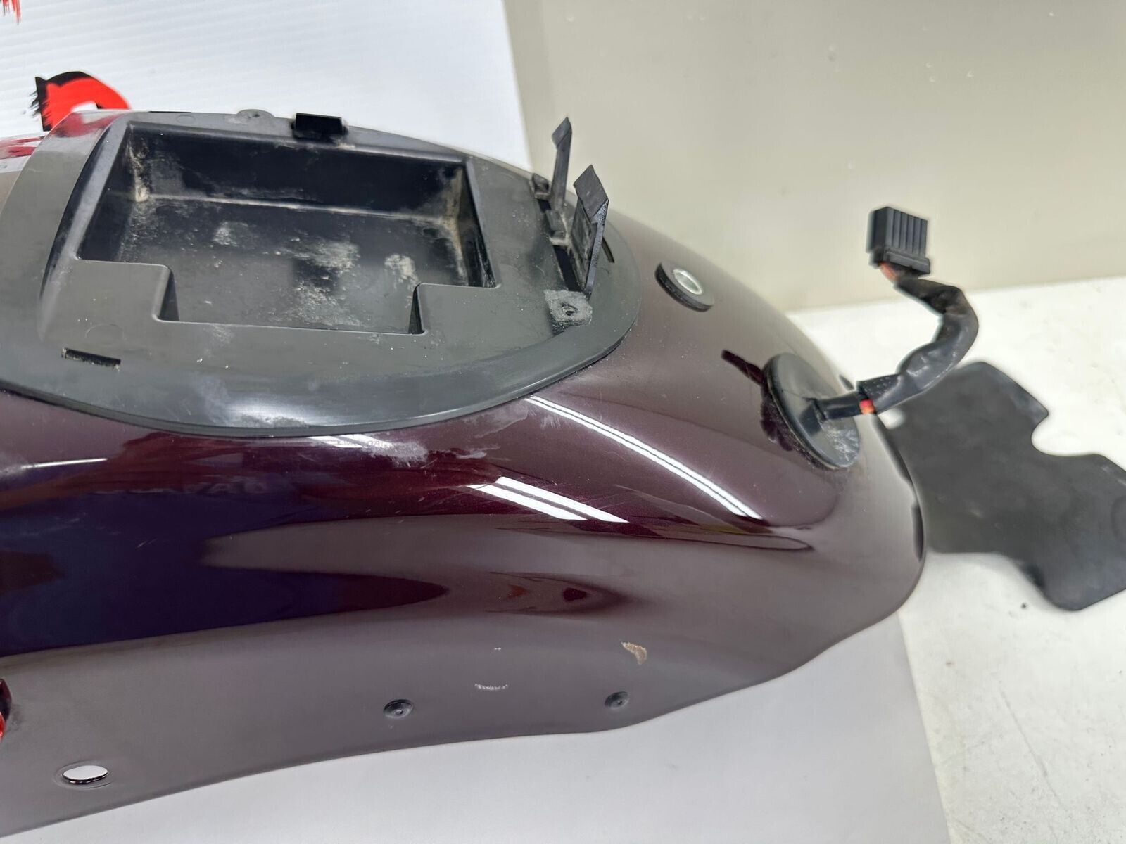 2007 HARLEY SPORTSTER CUSTOM Purple Rear Fender + Brake Light