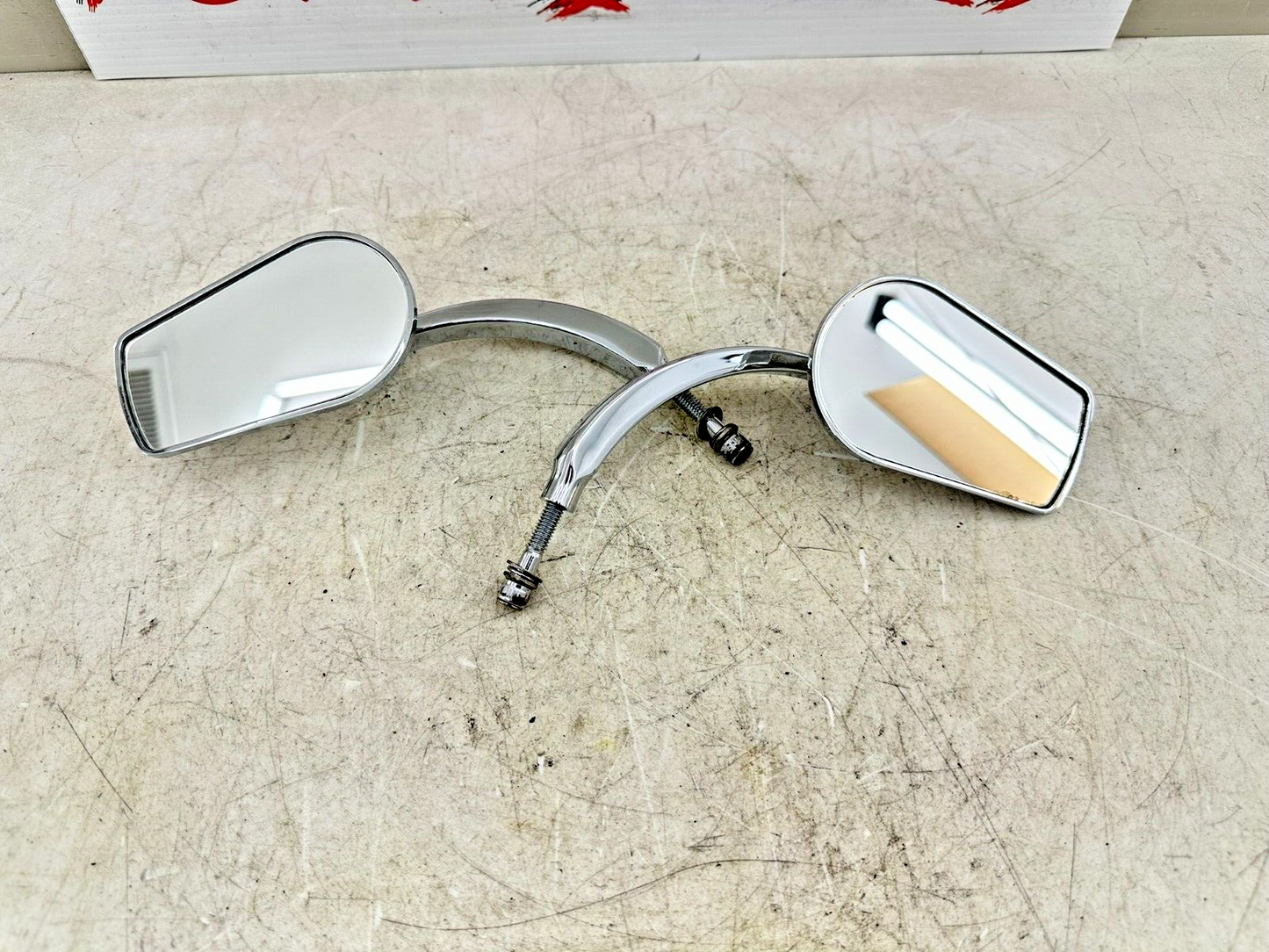 2002 HARLEY DYNA LOW RIDER Chrome Right Left Rear View Mirrors